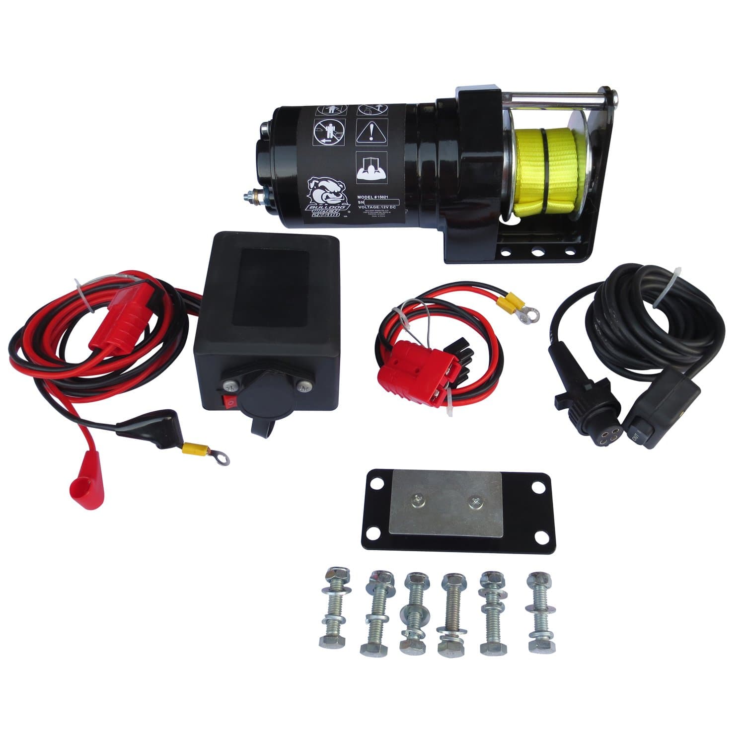 Bulldog Winch 15021 Winch (2000 lb. Line Pull, 600 Lb. Plow Lift, Snow Plow)