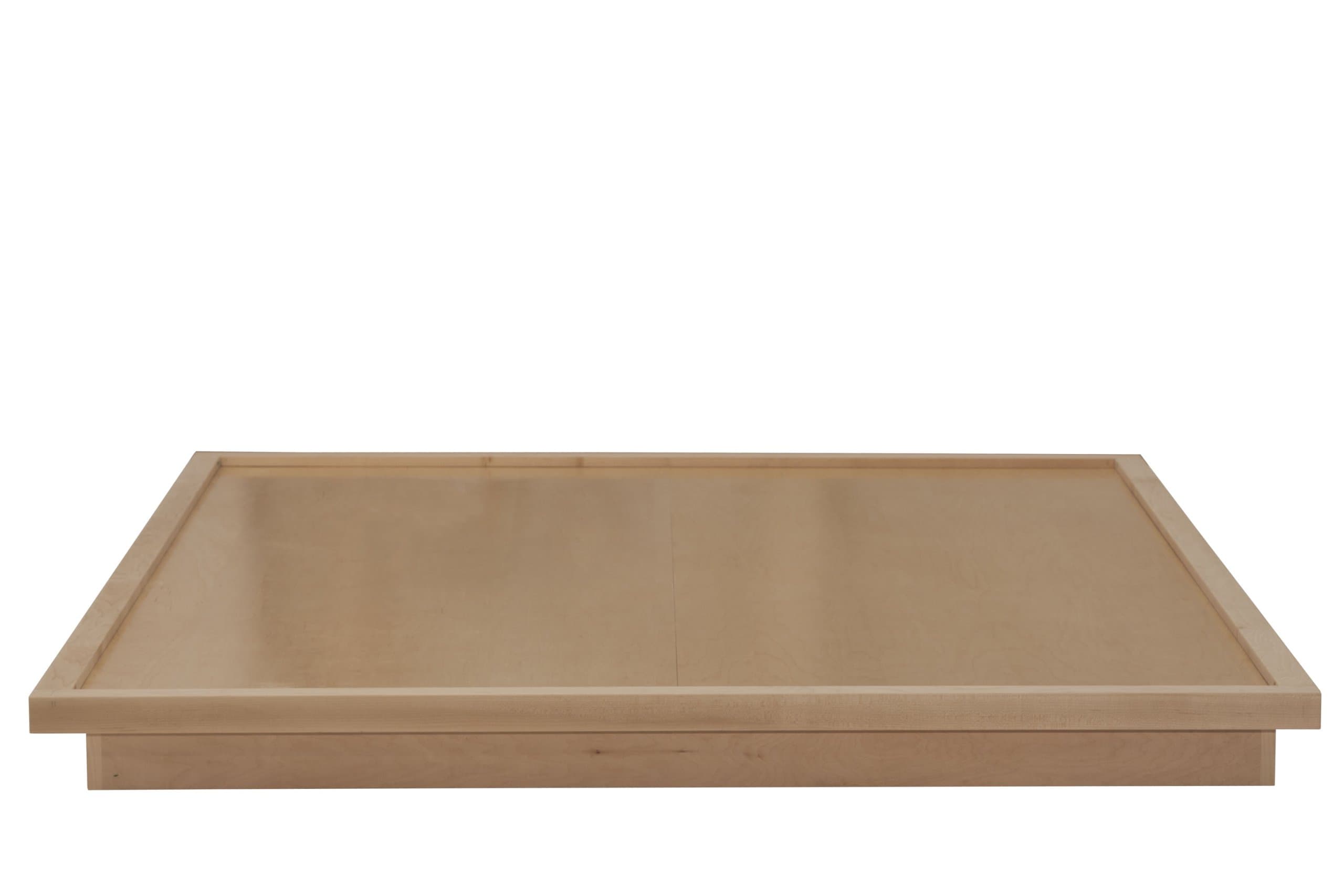 Urbangreen Low Platform Bed in Maple, Twin, Unfinished