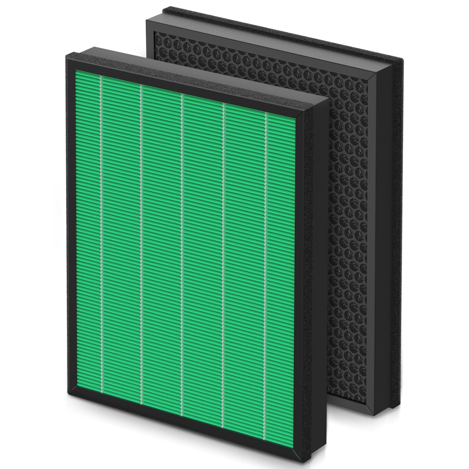 400/400S Replacement Filter for Coway AIRMEGA Max2 400 400S 400(G) 400S(G) Air Purifier, Max2 Green HEPA and Active Carbon Filter Set, AP-2015-FP, 1 Set