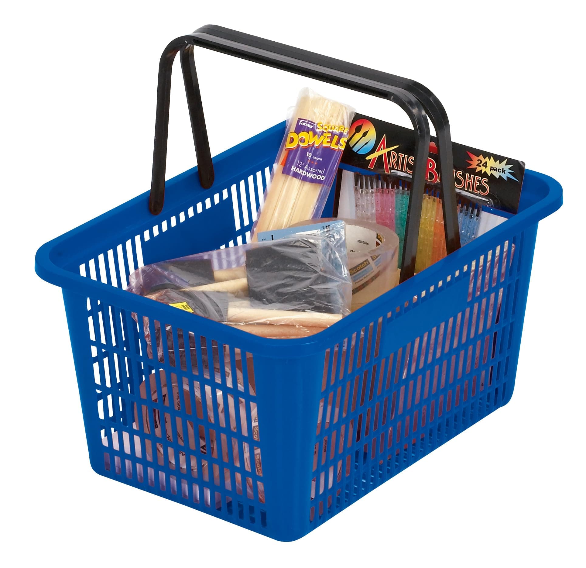 Store Supply Warehouse Shopping Basket Blue