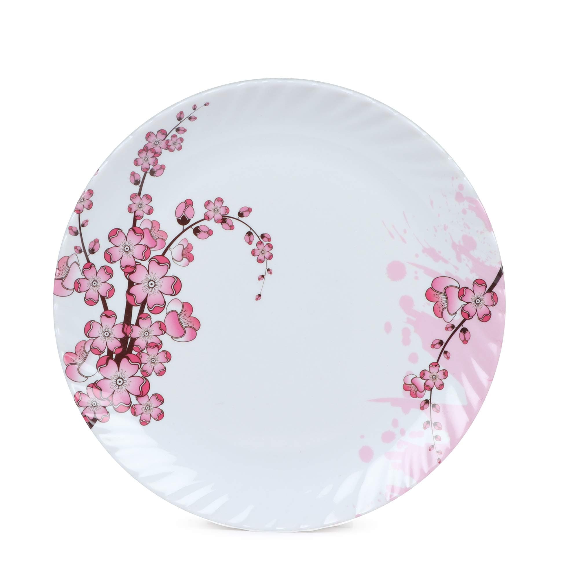 Golden Fish Unbreakable Round Full Size Dinner Plates (Set of 6) (GF-21-Multi)