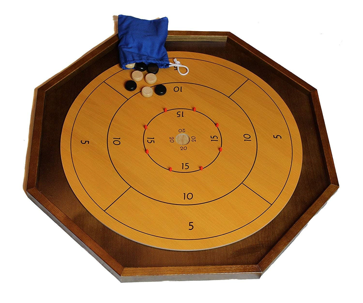 Crokinole Board Game Table - 26 inch with Board Wax
