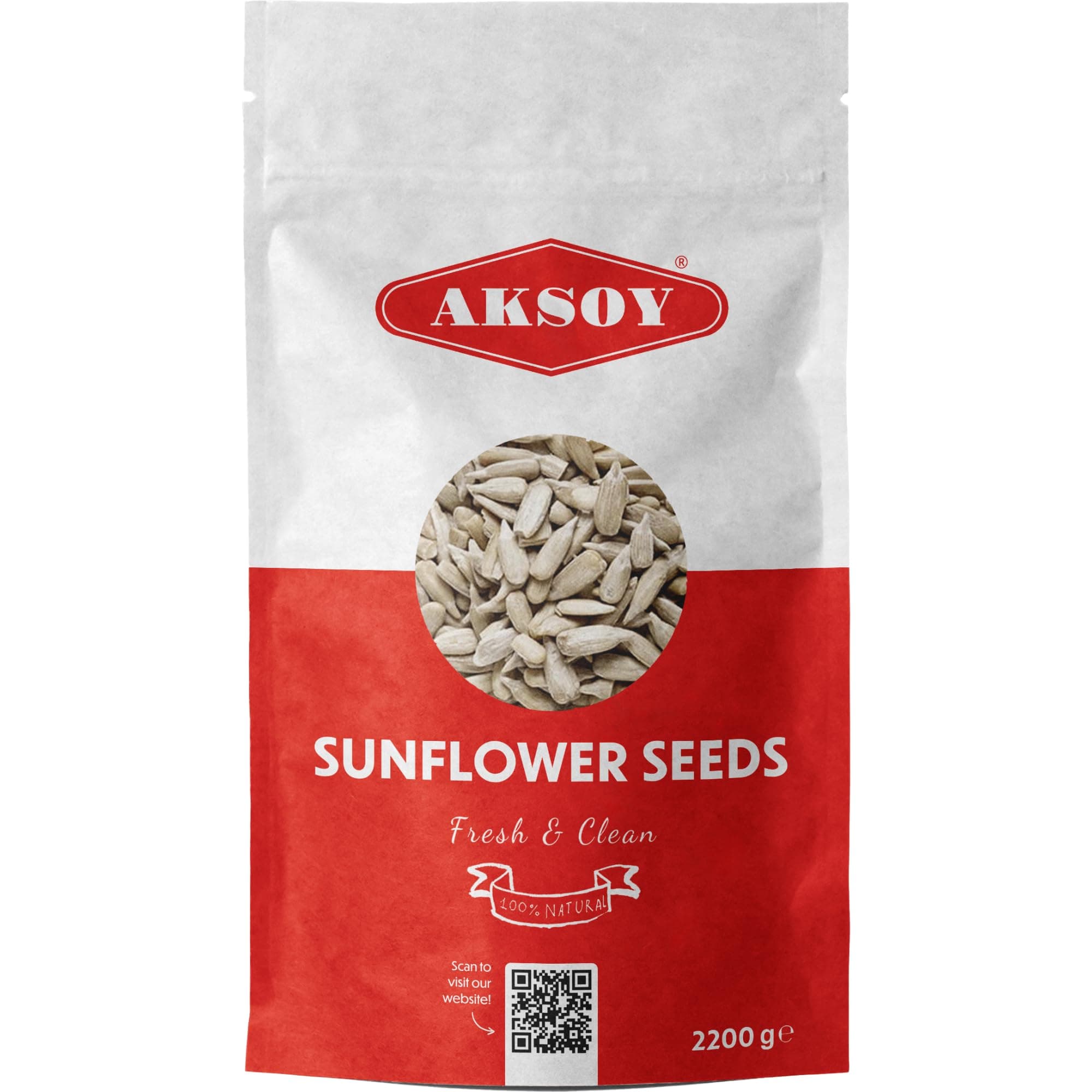 Nuts Sunflower Seed Kernels Raw (No Shell) 2200gr | Delicious Antioxidant Rich Snack | Source of Protein, Fiber, Essential Vitamins & Minerals | Vegan