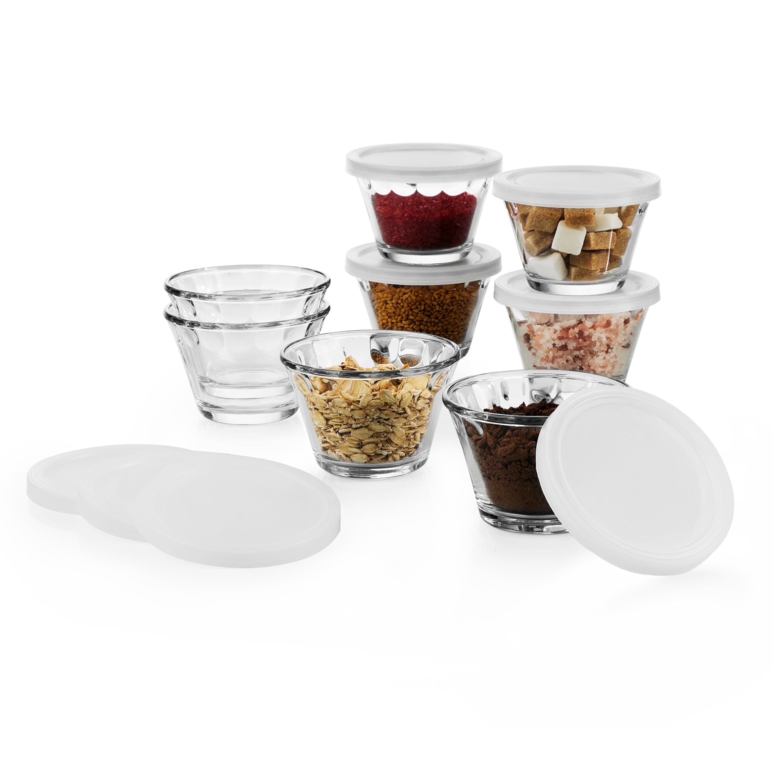 Libbey 8pc Cupcake Party Dishes with Lids