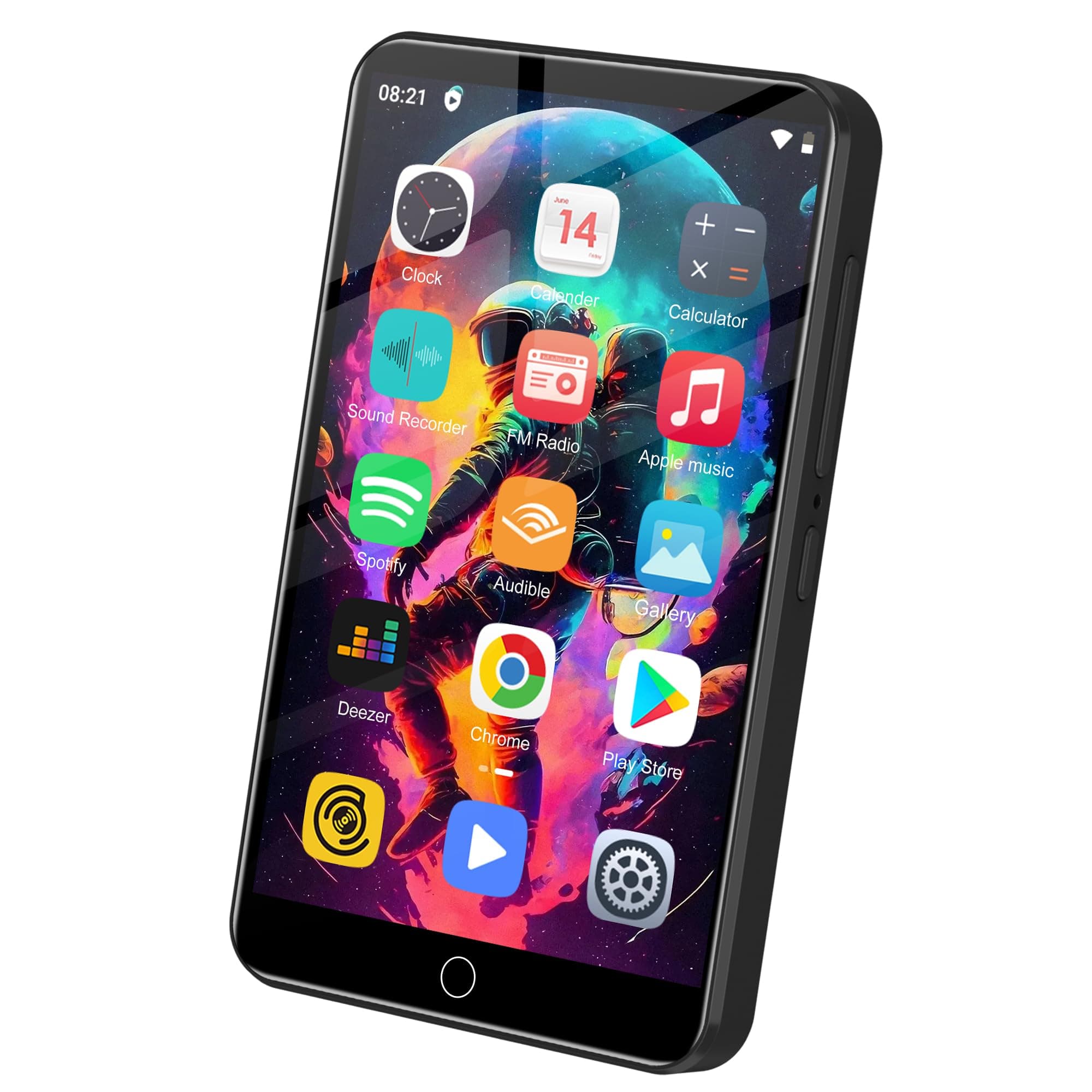 80GB MP3 Player with Bluetooth and WiFi, 4.0" Full Touchscreen Mp4 Mp3 Player with Spotify, Audible, Amazon Music, Android Music Player with Speaker, FM Radio, E-Book, Up to 512 GB