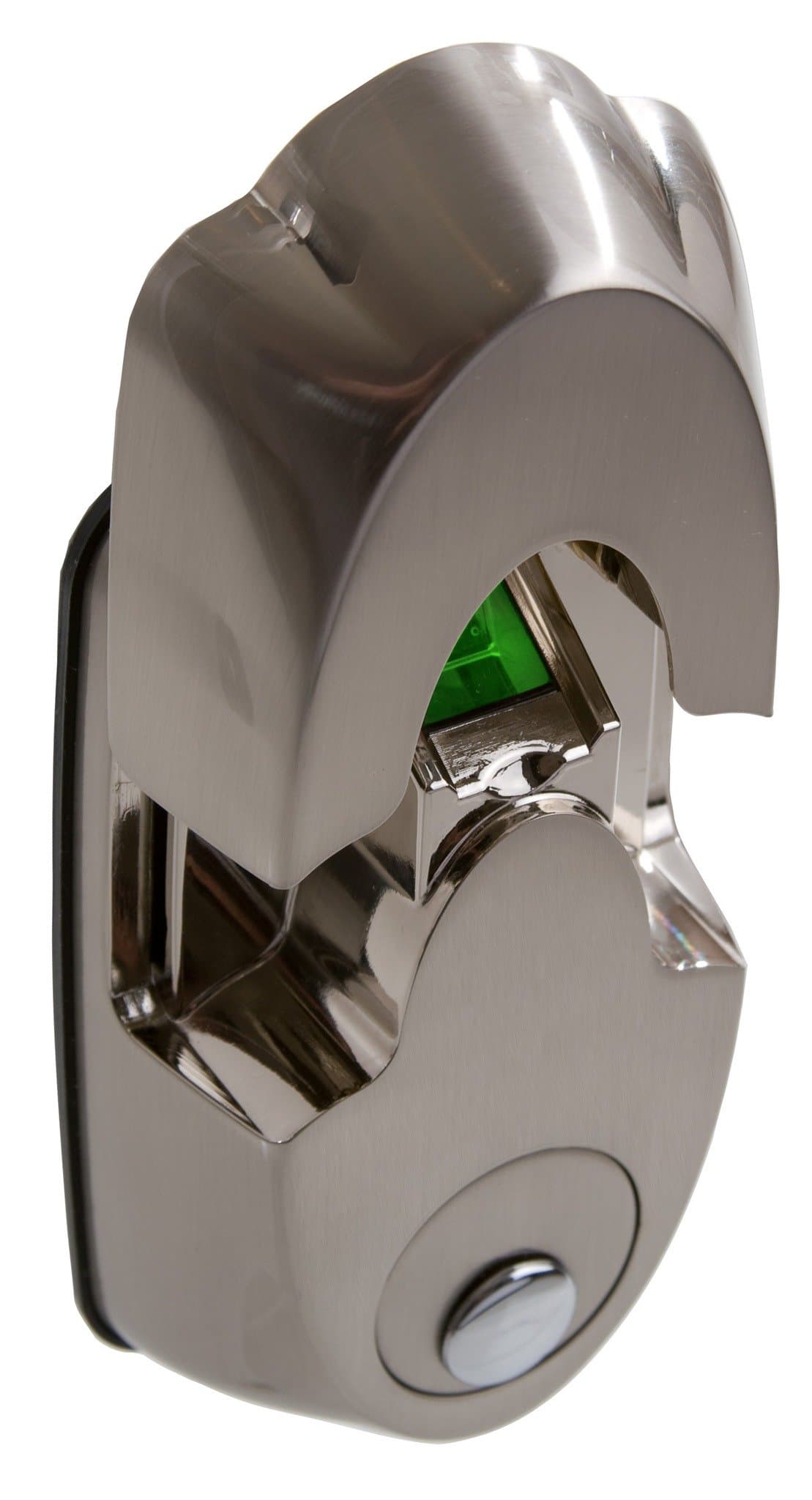 8" Biometric Deadbolt Secure Mount Finish: Satin Nickel