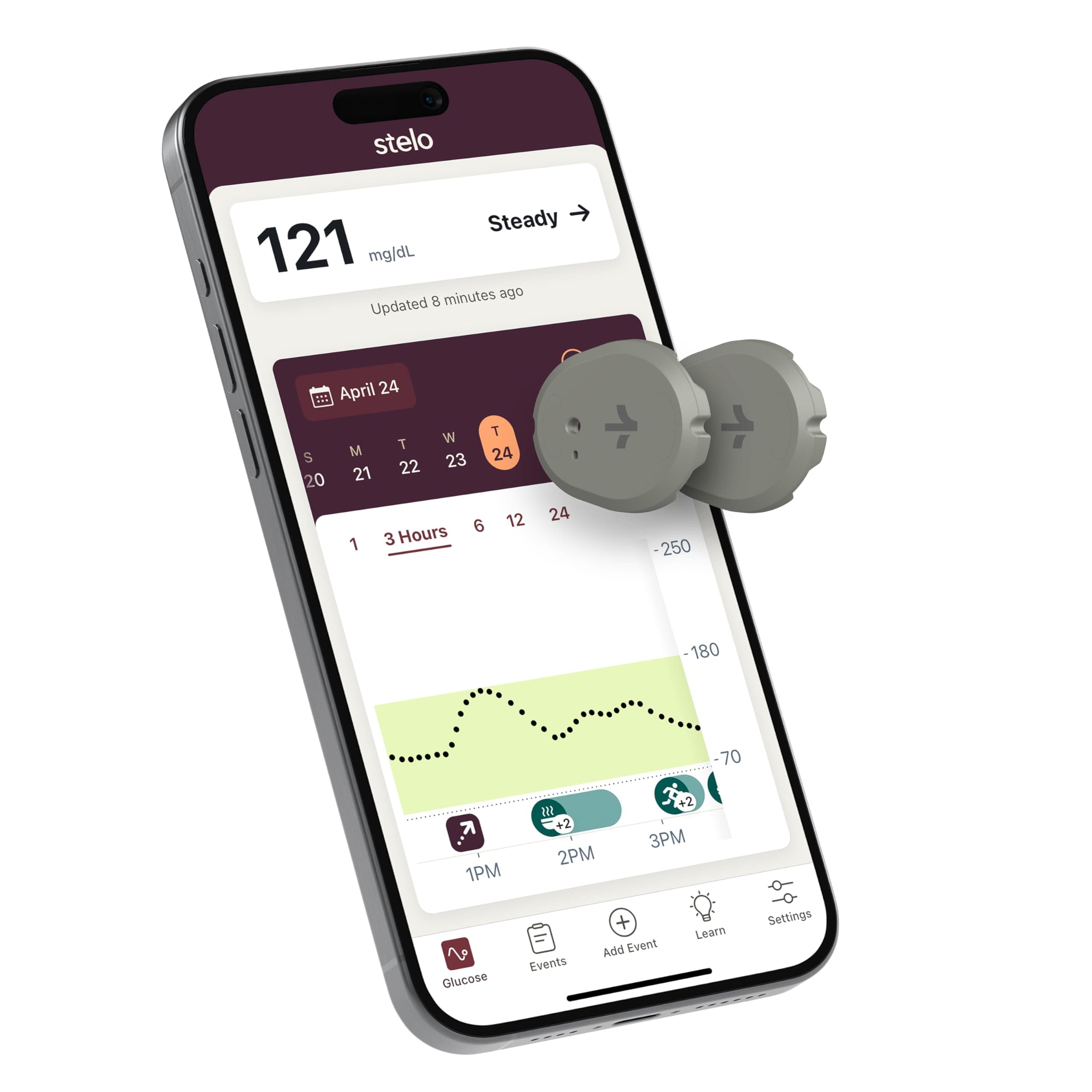 Glucose Biosensor & App by Dexcom - A Leader in Continuous Glucose Monitoring (CGM). 24/7 Tracking & Personalized Insights to Reveal Patterns. 2-Pack (Up to 15 Days Each). iOS & Android.