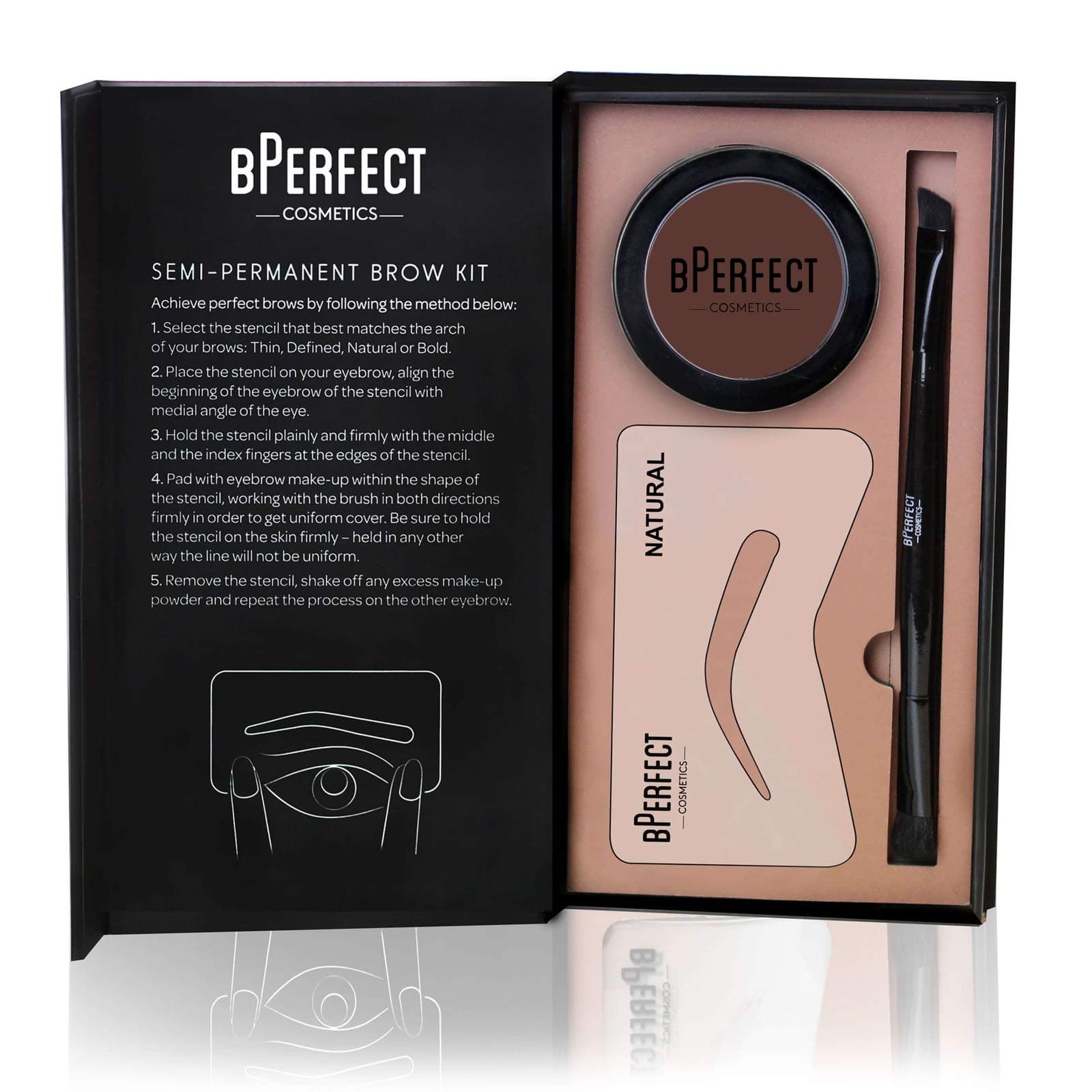 bPerfect Cosmetics Semi Permanent Brow Kit: Chocolate