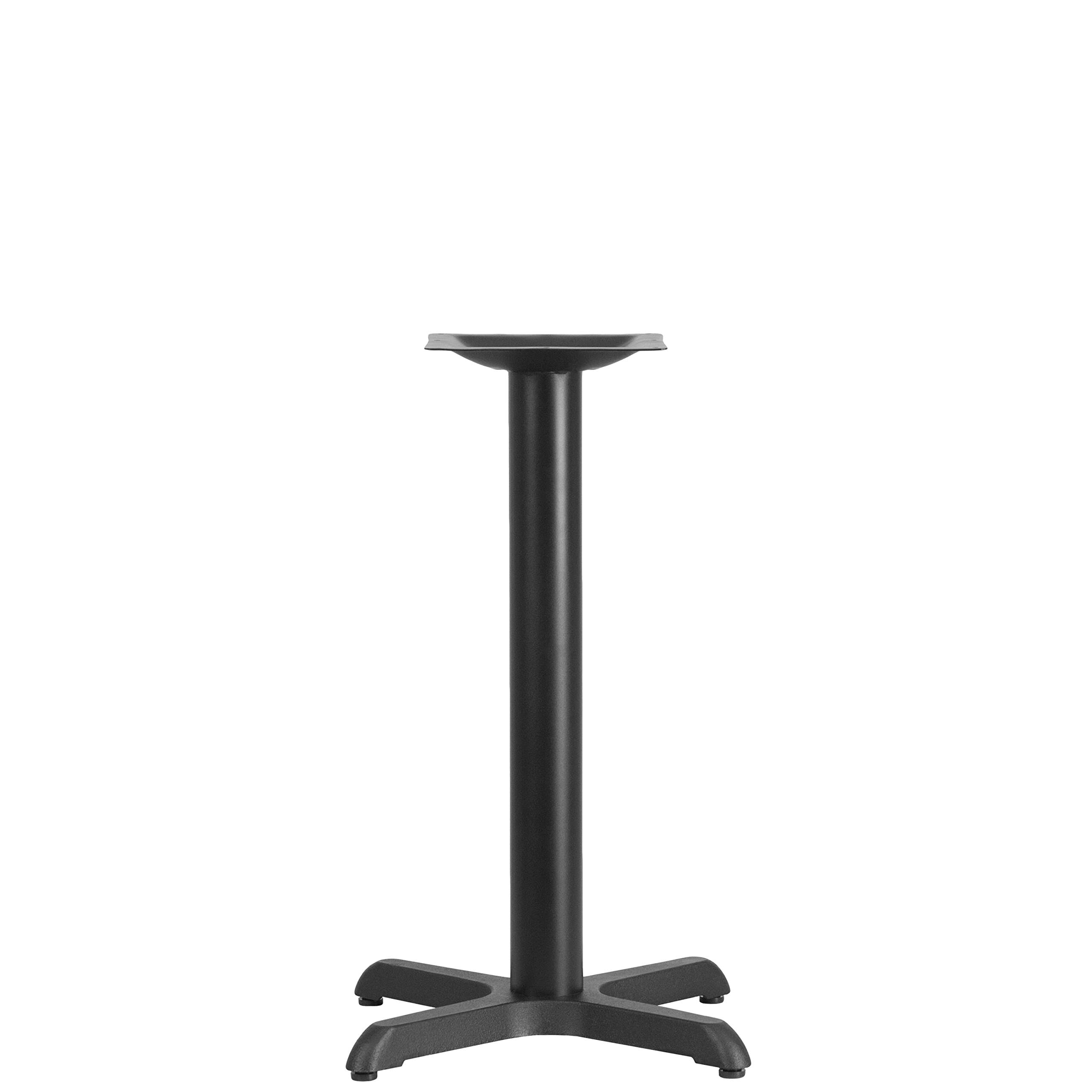 22 by 22" Restaurant Table X-Base with 3" Diameter Table Height Column