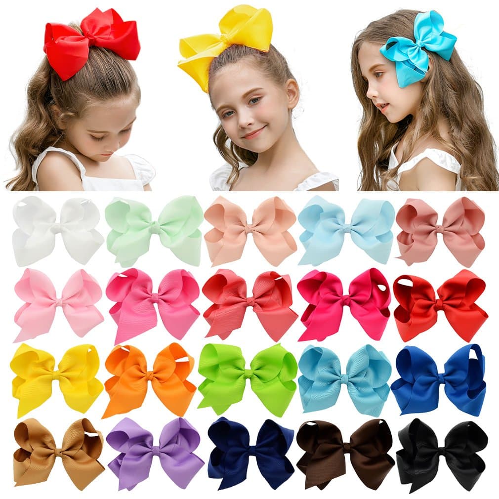 6 Inch hair bows
