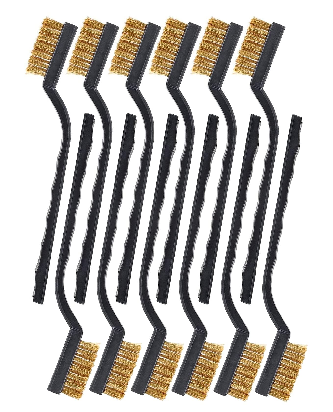 Brass Wire Brush Rust Remover, Small Wire Brush for Cleaning, Paint Stripper for Metal, Wood, Rustoleum Fabric Spray Paint (Brass, 12.00)