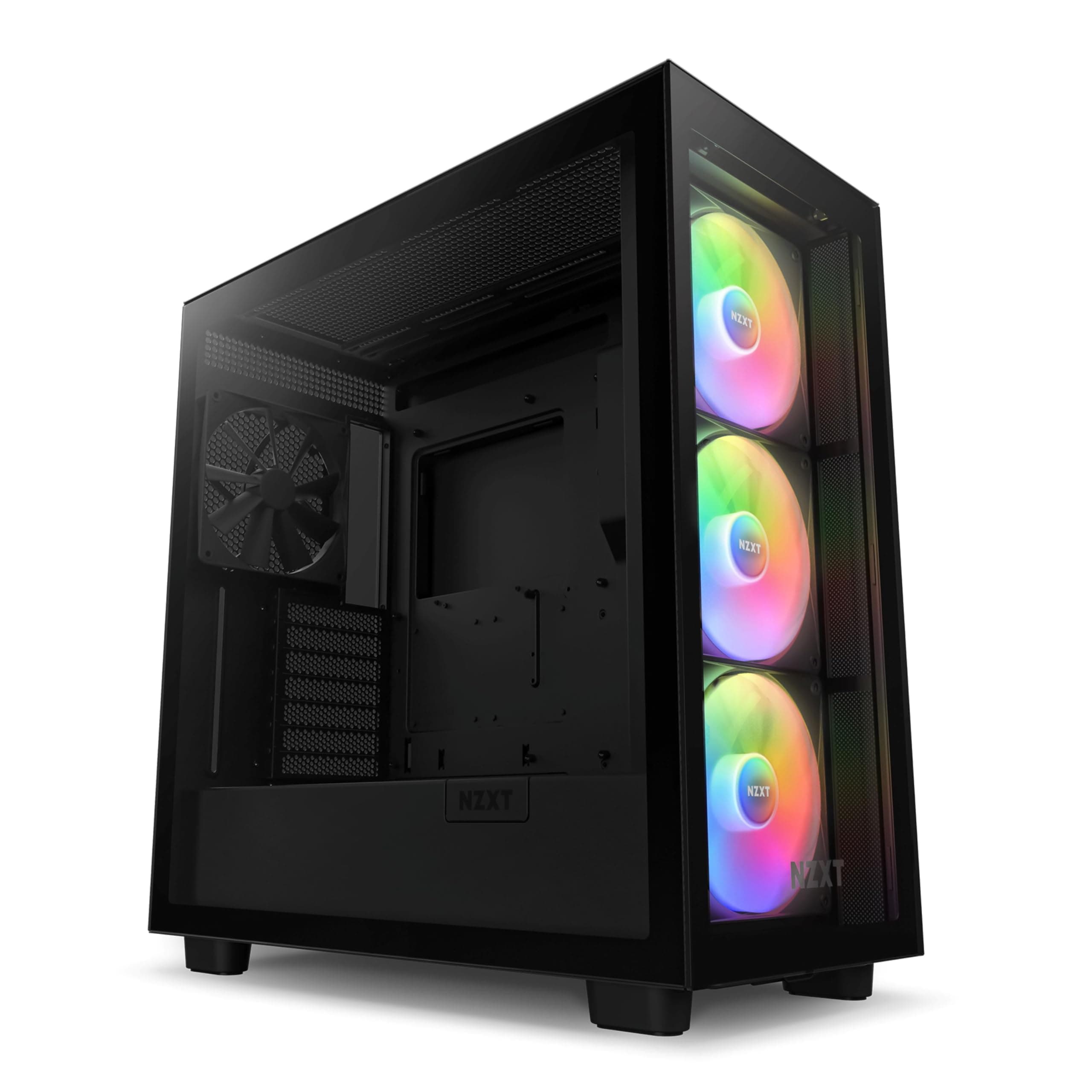 NZXT H7 Elite - ATX Mid Tower PC Gaming Case - Front I/O USB Type-C Port - Quick-Release Tempered Glass Side Panel - Black (2023)