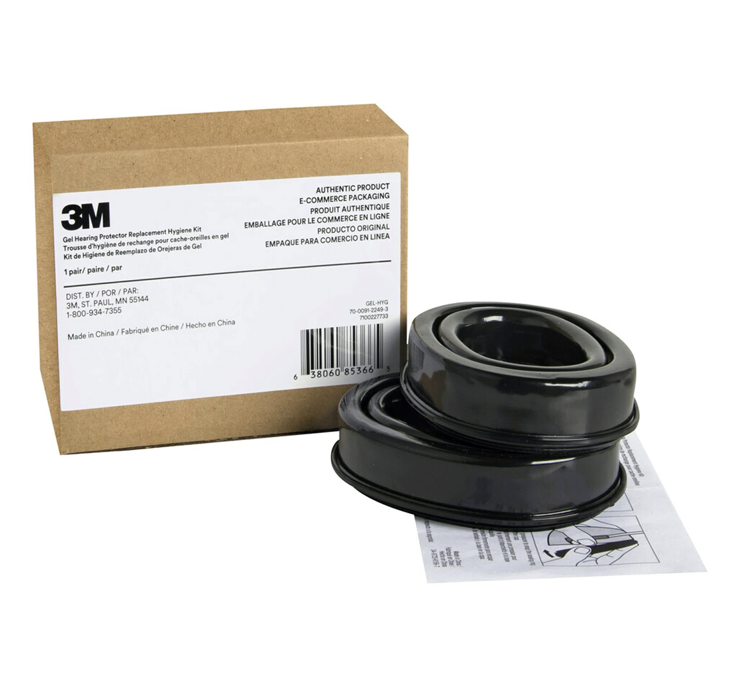 3M Gel Hearing Protector Replacement, Premium Gel Cushions, Super-Soft, Designed For WorkTunes & Peltor Sport