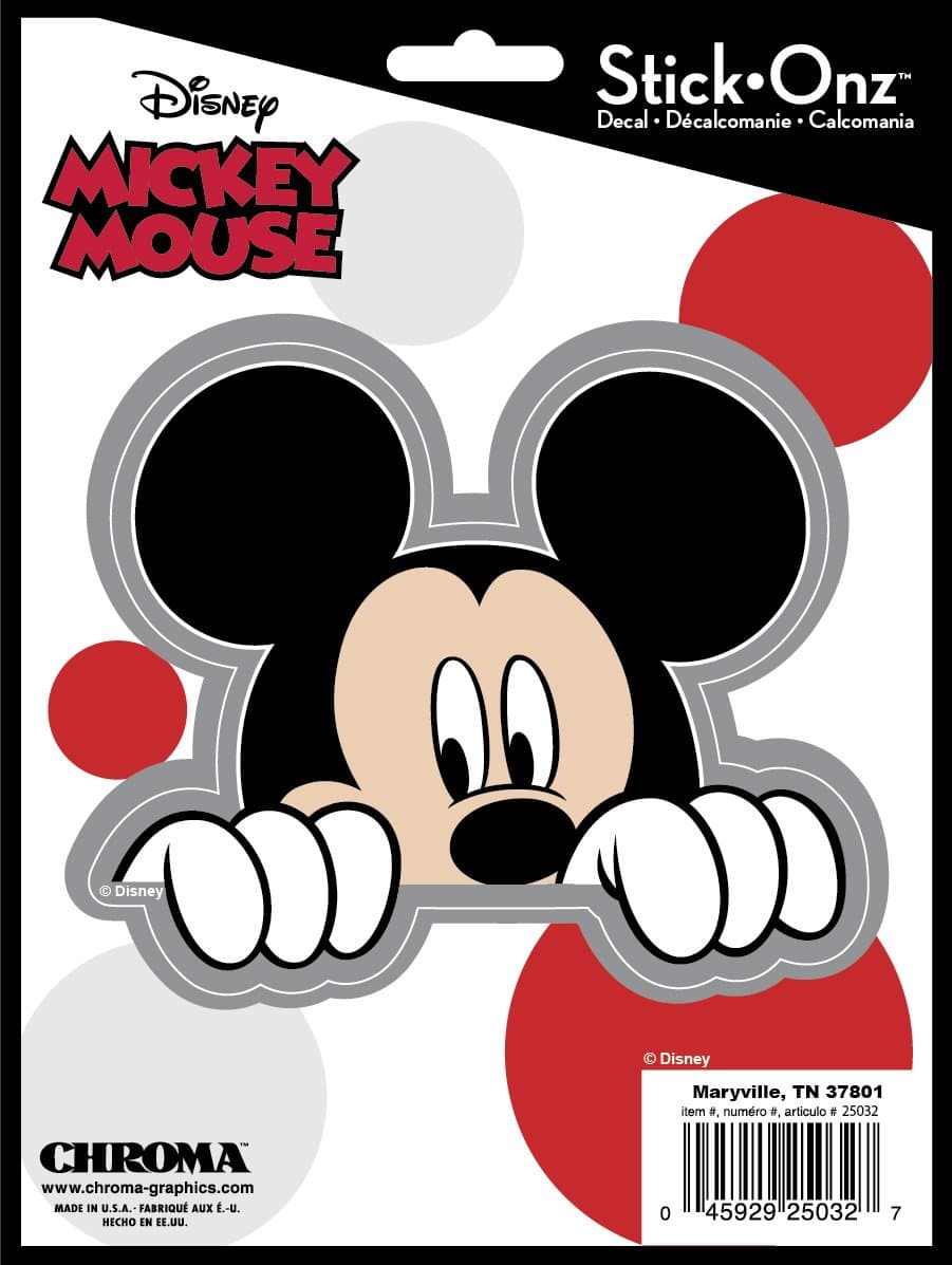 Chroma Graphics 25032 Mickey Mouse Peeking Stick-Onz Decal