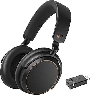 Sennheiser ACCENTUM Wireless Special Edition - ACCENTUM Headphones and BTD 600 Bluetooth Dongle - 50-Hour Battery Playtime, Hybrid ANC, Dongle with USB-A/USB-C Adapter - Black/Copper