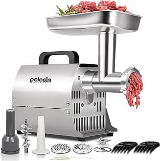 Electric Meat Grinder Machine, #8 Meat Grinders for Home Use, 0.4HP 260lbs/H Stainless Steel ETL Approved Heavy Duty Meat Mincer with Sausage Sufffer Tube