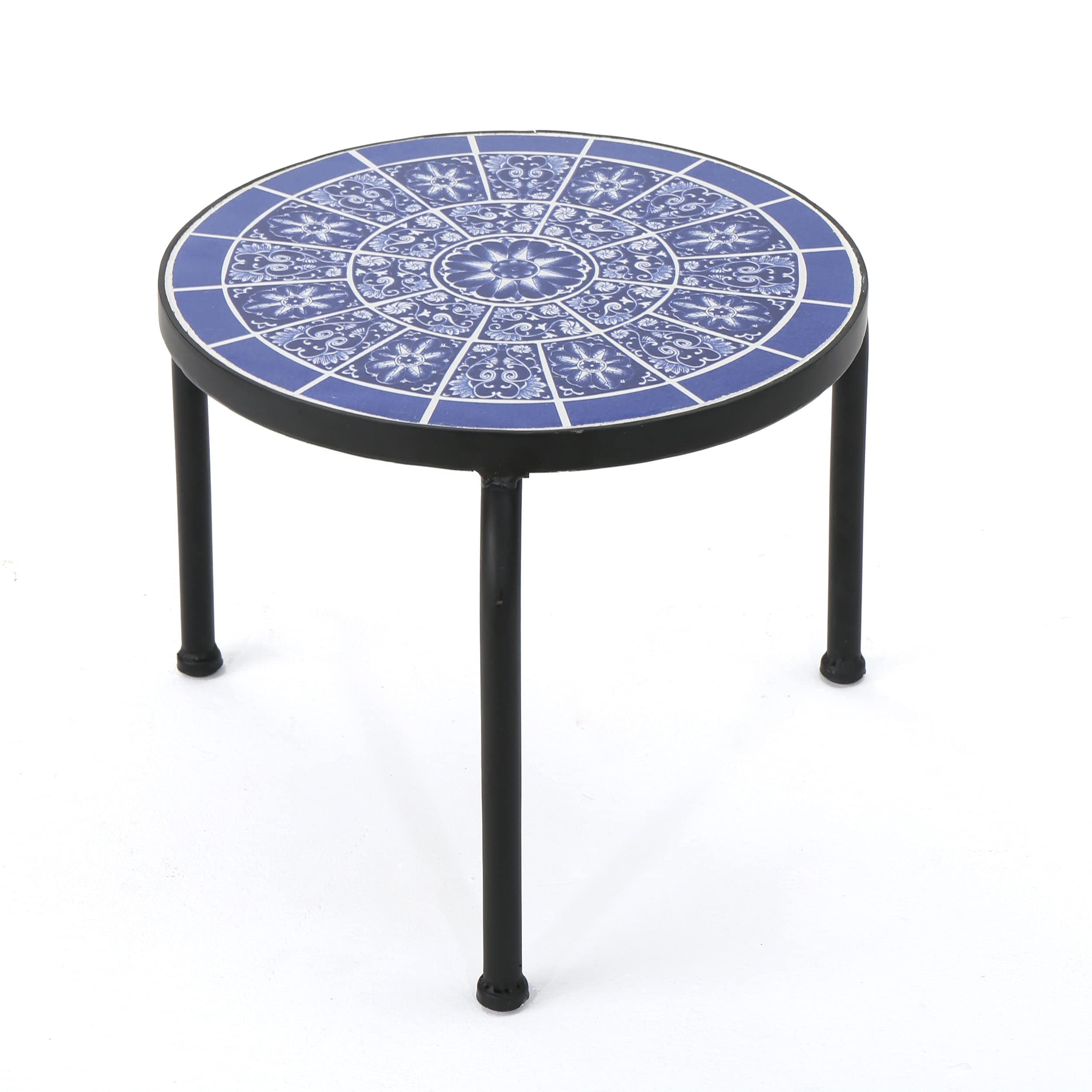 Christopher Knight Home Slate Outdoor Round Tile Side Table