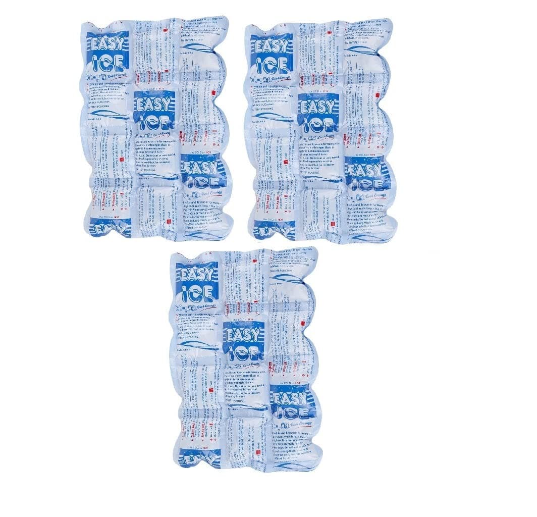 Easy Ice 3 dry gel ice Pack for Ice Box, Cold/Hot Therapy. Each sheet 10 x 7 inch.