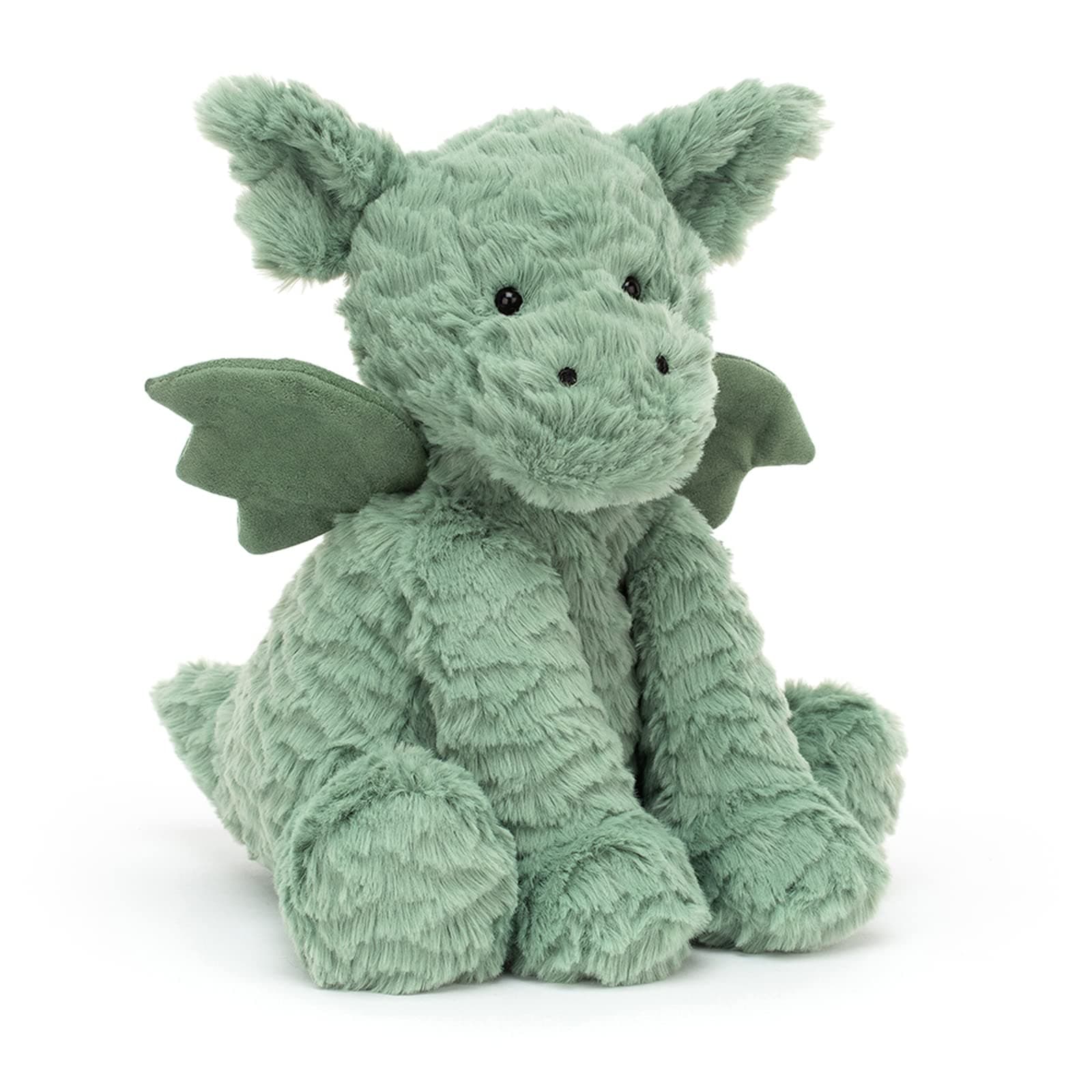 Medium Fuddlewuddle Green Dragon Plush Soft Toy