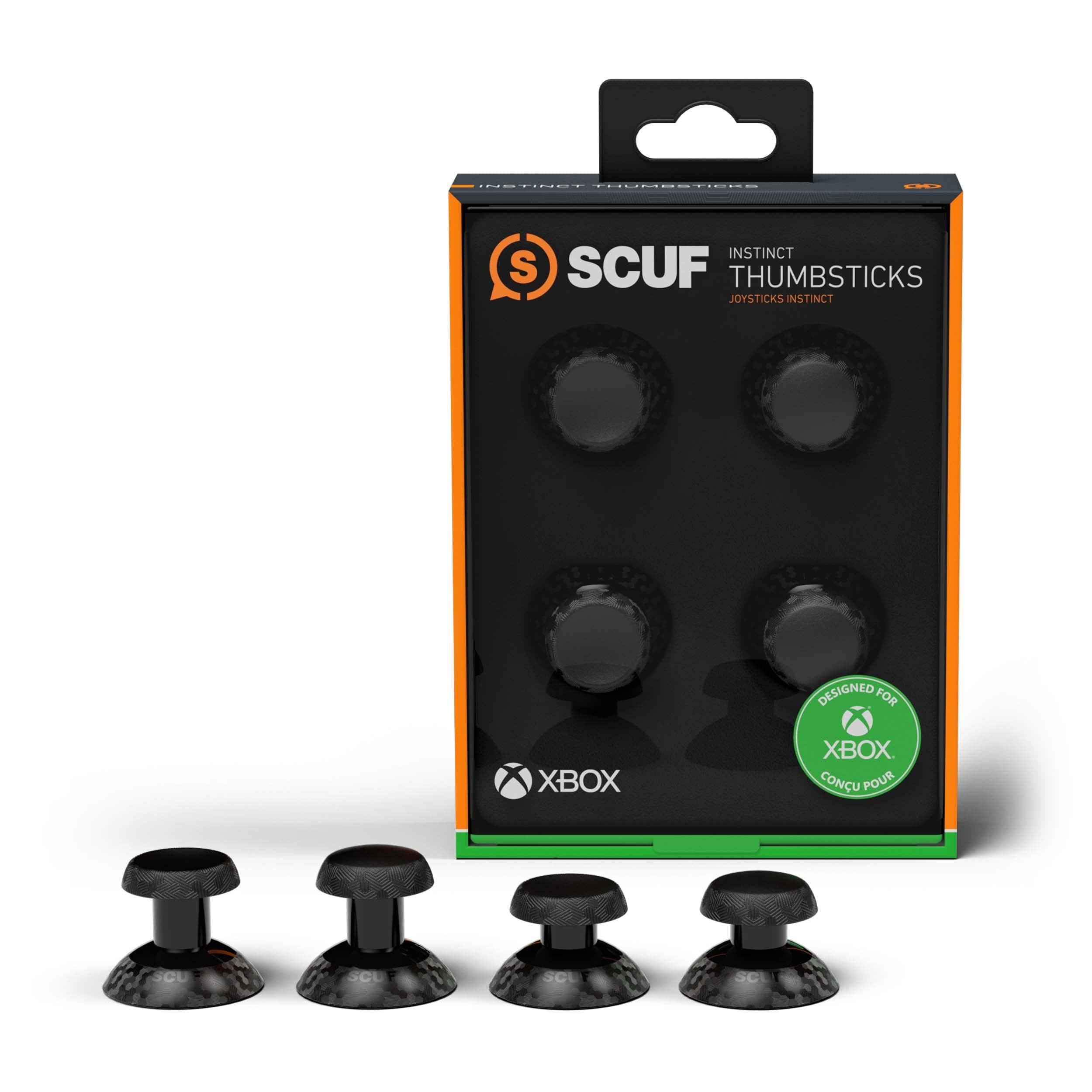 SCUF Instinct Interchangeable Thumbsticks 4 Pack, Replacement Joysticks only Instinct Pro Performance Xbox Series X|S Controller - Black