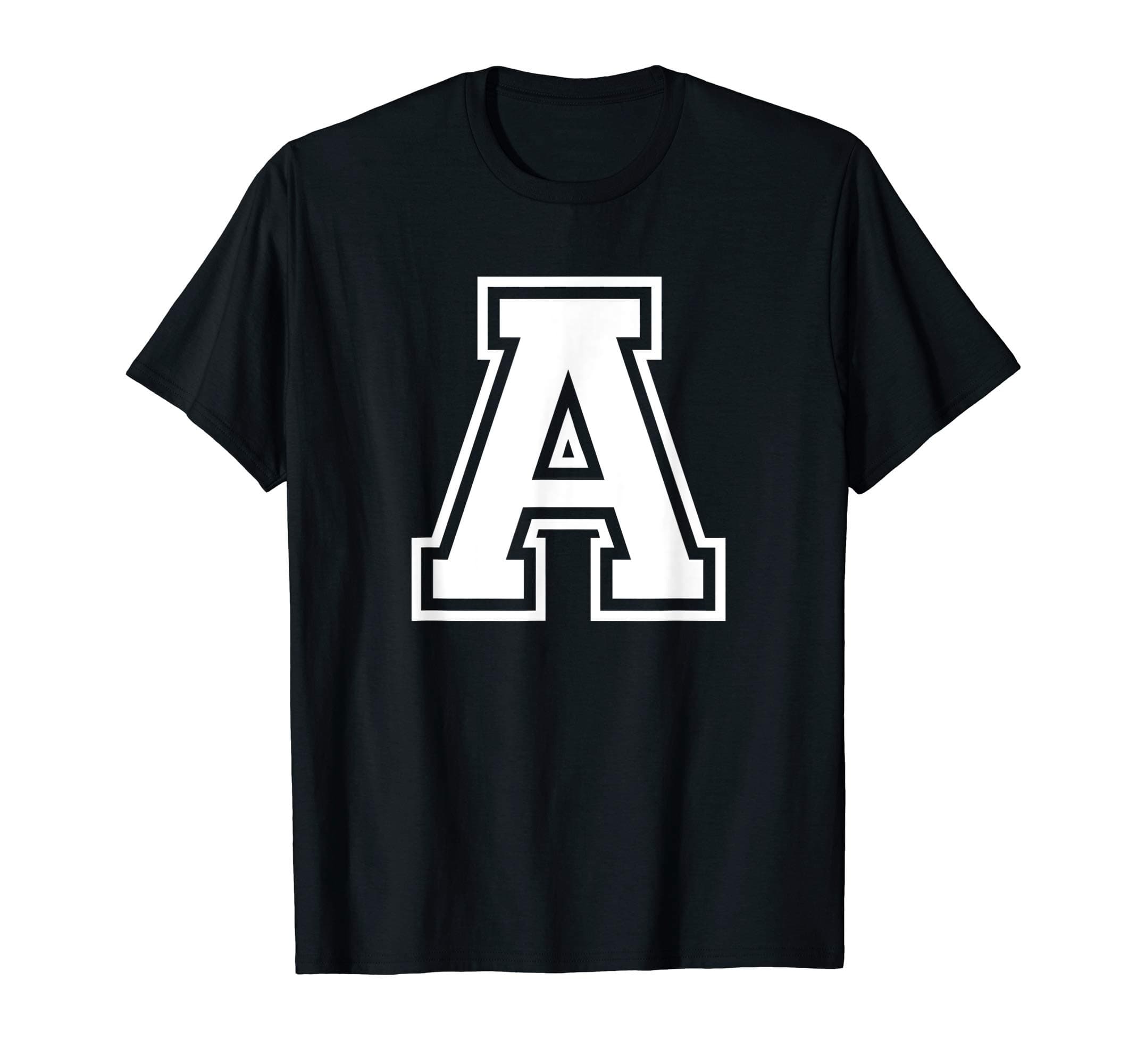Varsity Letter Alphabet CoLetter A Name Initial Varsity Alphabet Monogram T-ShirtOEKO-TEX STANDARD 100