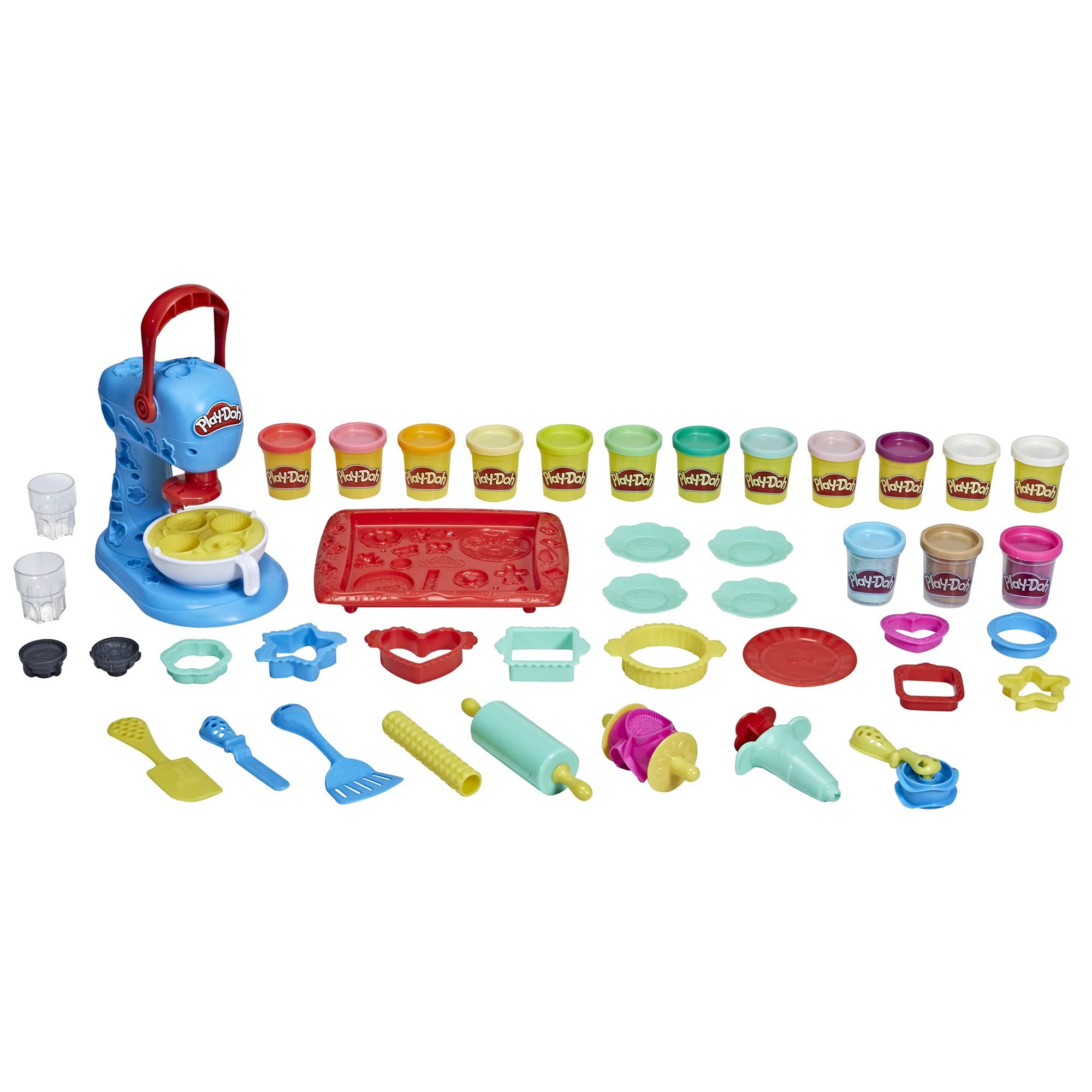 Kitchen Creations Ultimate Cookie Baking Playset for Children 3 Years and Up with 15 Modelling Compound Pots, Non-Toxic - Amazon Exclusive