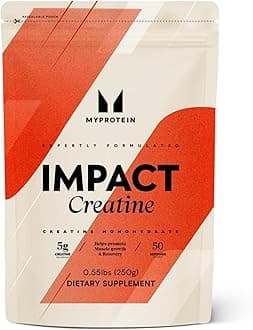 Myprotein Creatine Monohydrate Powder, 50 Servings (0.55lbs) Pure Unflavored Creatine Powder, Post/Pre Workout Supplement for All Sports & Exercises