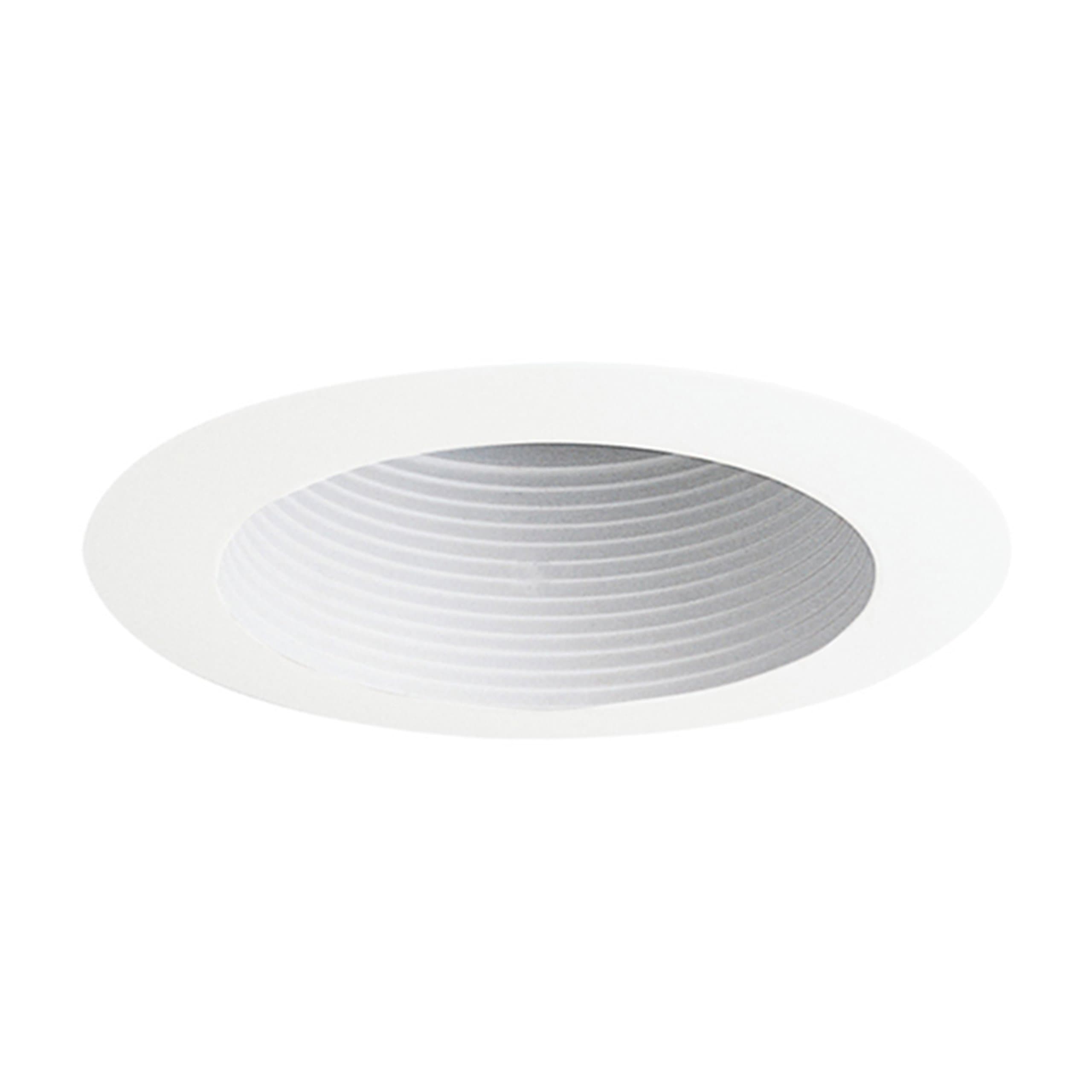 JunoLighting 444W-WH Halogen Adjustable Recessed Baffle with White Trim, 50 watts, 4 Inch