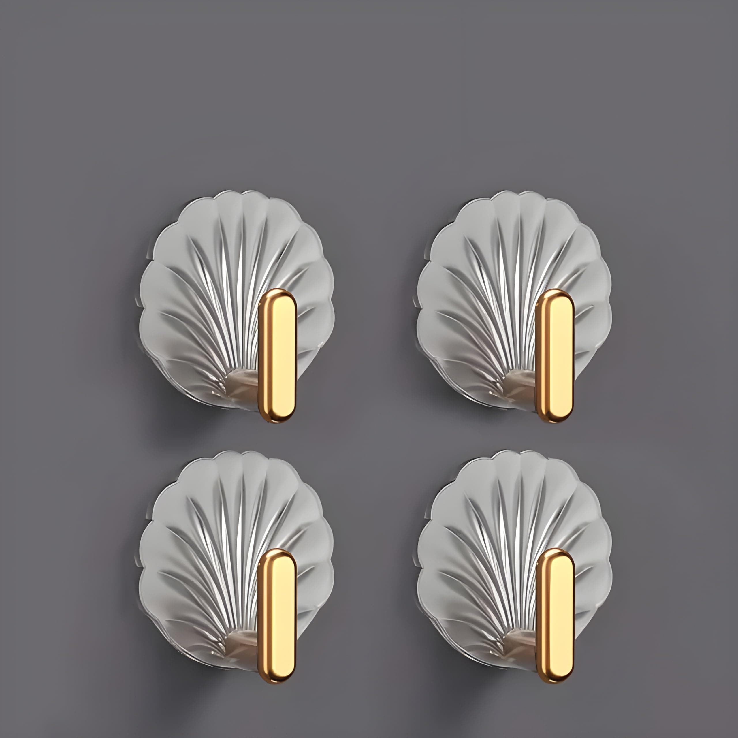 SquareUp Acrylonitrile Butadiene Styrene Self-Adhesive Hooks Kitchen Wall Hooks-Heavy Duty Nail Free Sticky Hangers With Hooks Reusable Utility Towel Bath Ceiling Hooks- 4Pcs (Pack Of 4),Multicolor