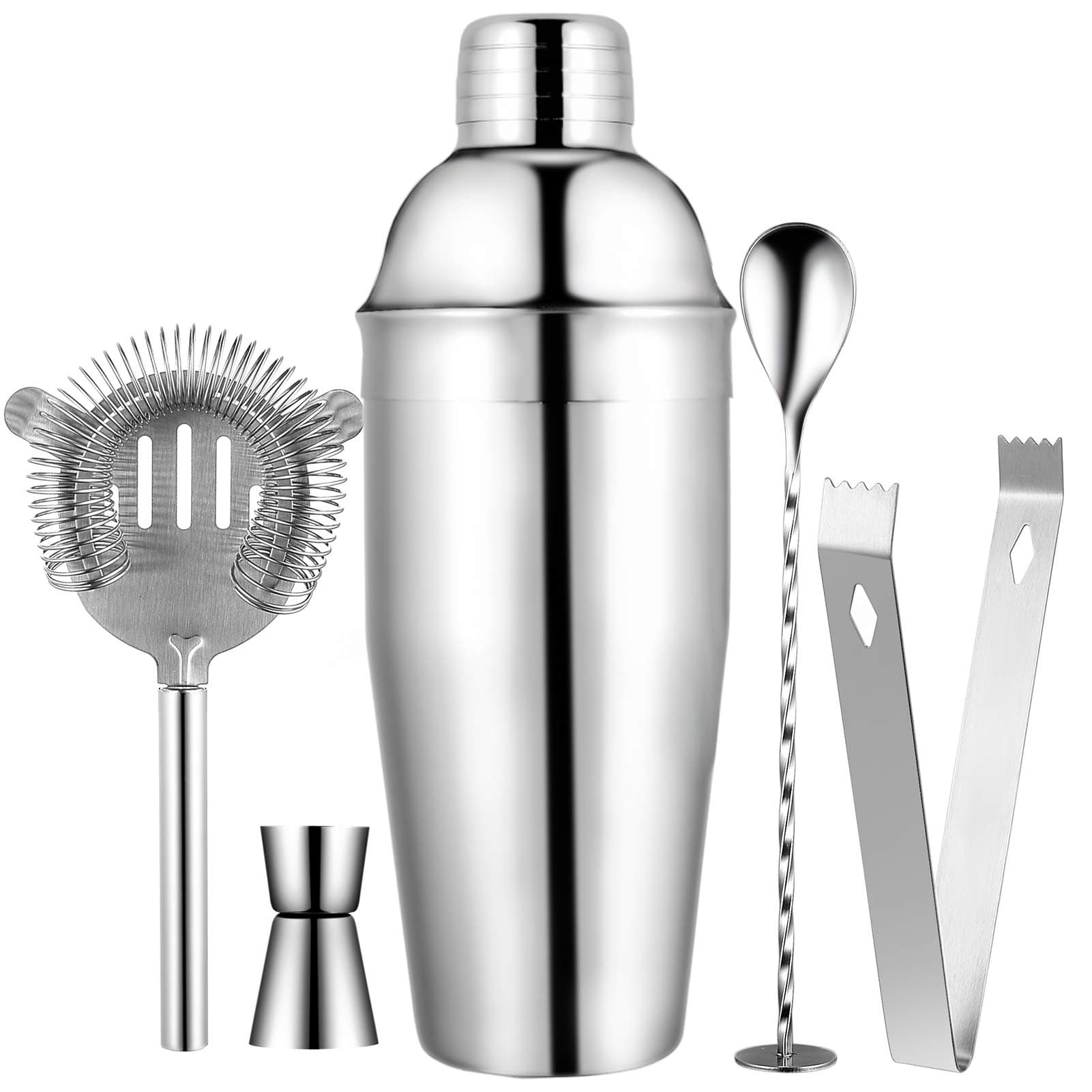 Fyore - 5 Piece Cocktail Making Accessories Set, Bartender Kit with Shaker for Home, Bar, Cocktail, Perfect Housewarming Gift, Couple Gift, Gift Set or Kitchen Set