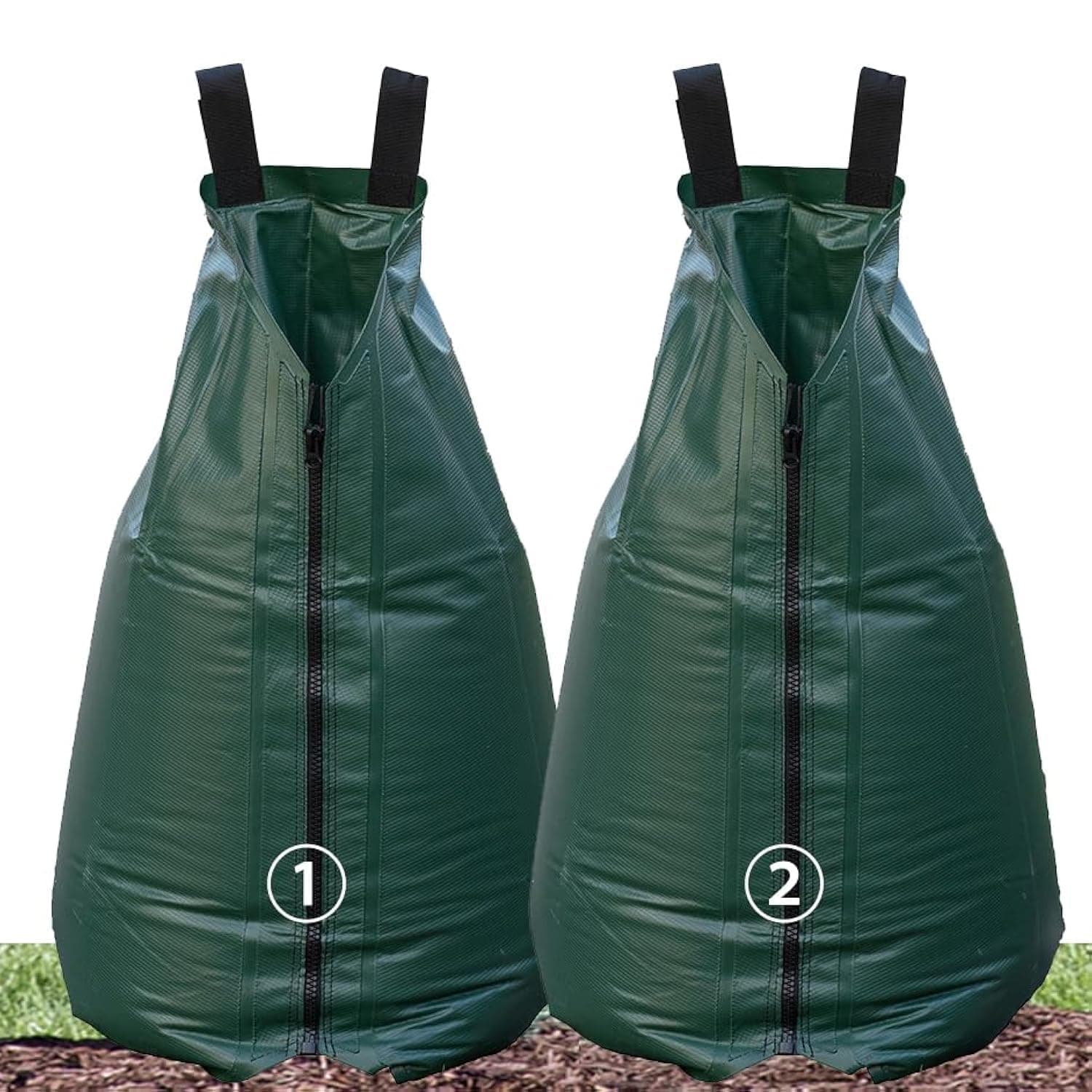 USHIGHTLIGHT All New 20 Gallon Tree Watering Bag, Slow Release Watering Bag for Trees, Portable Tree Drip Irrigation Bag, Water Saving Irrigation Water System(1/2/3) (2, 20 Gallon)