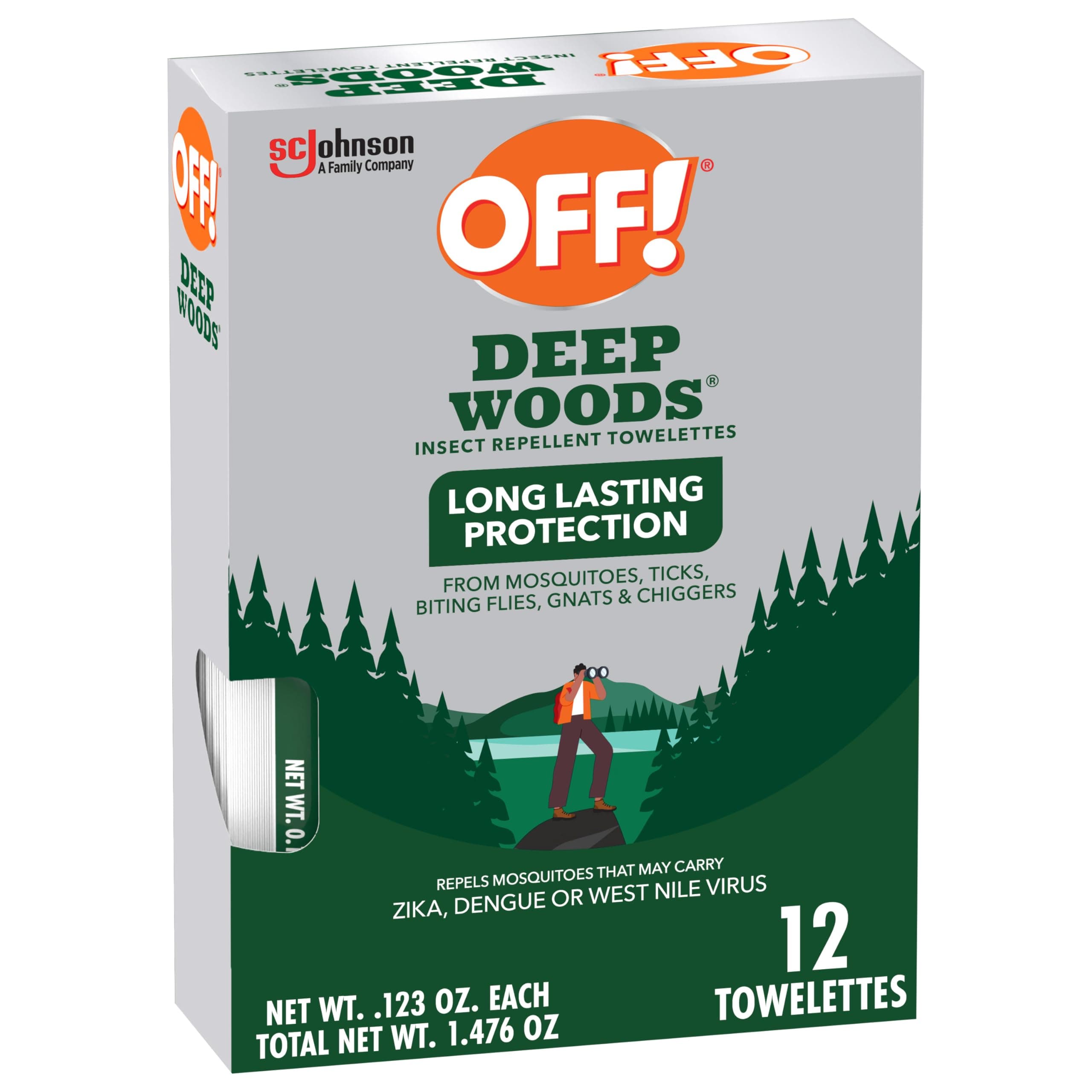 Deep Woods Insect Repellent Towelettes 12ea