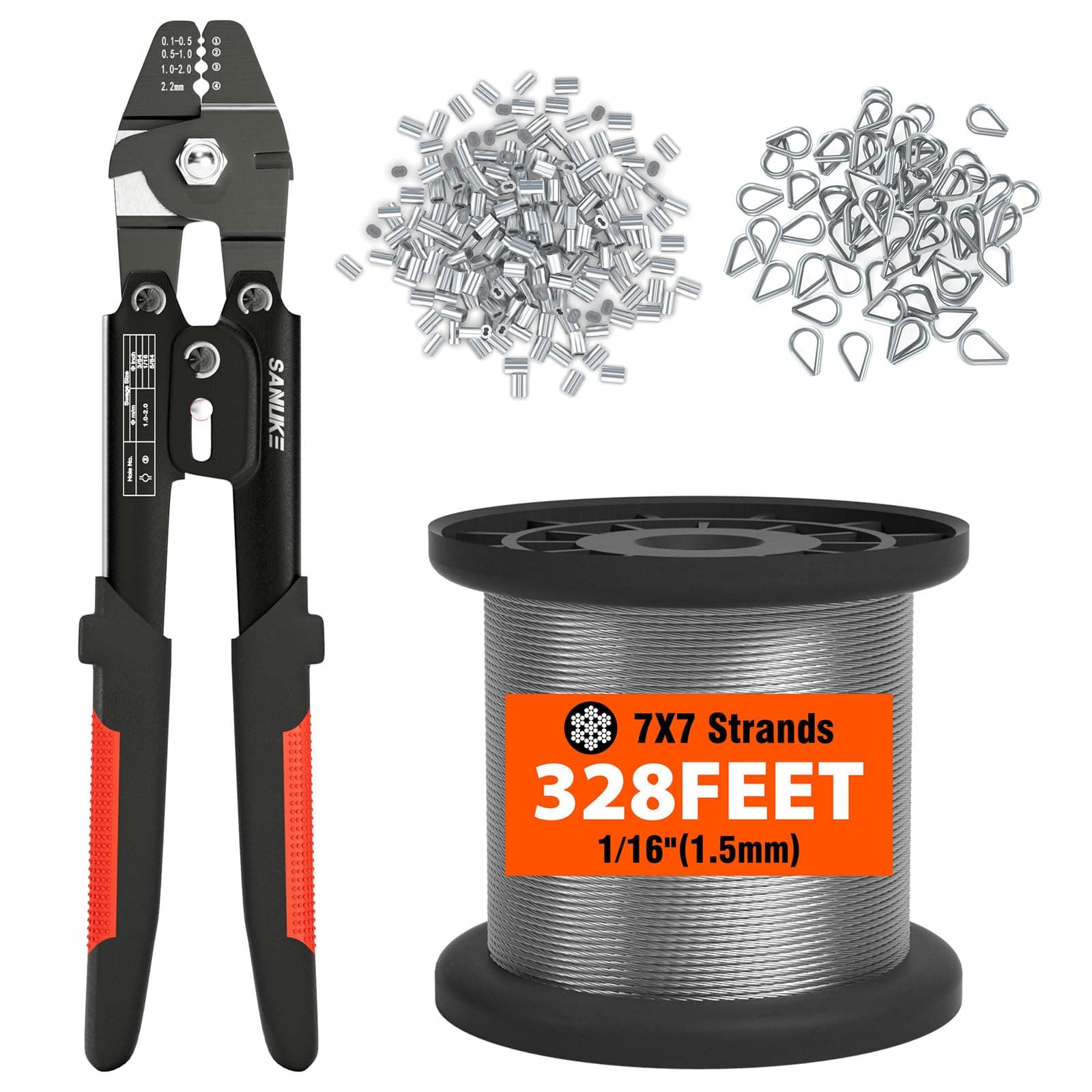 1/16" Wire Rope Crimping