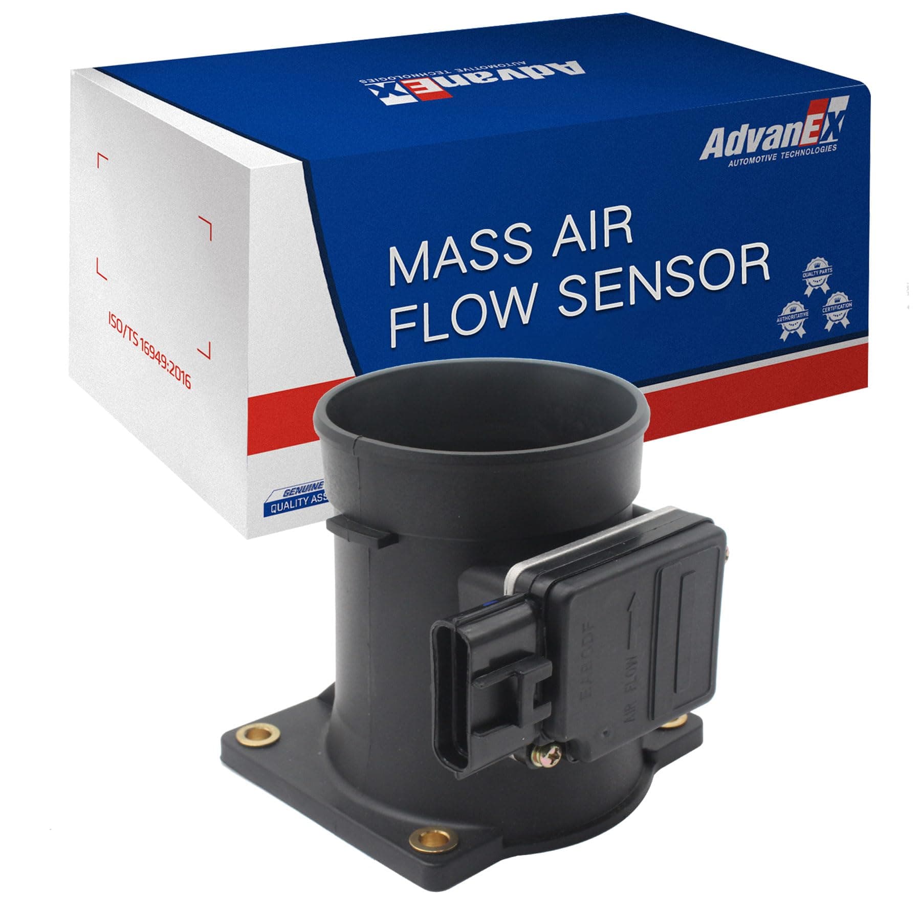 Mass Air Flow Sensor MAF Compatible with 1996-2002 Ford Crown Victoria/1996-2002 Lincoln Town Car/1996-2002 Mercury Grand Marquis Replace OE AFLS-123RM AFH70-11 86-9540