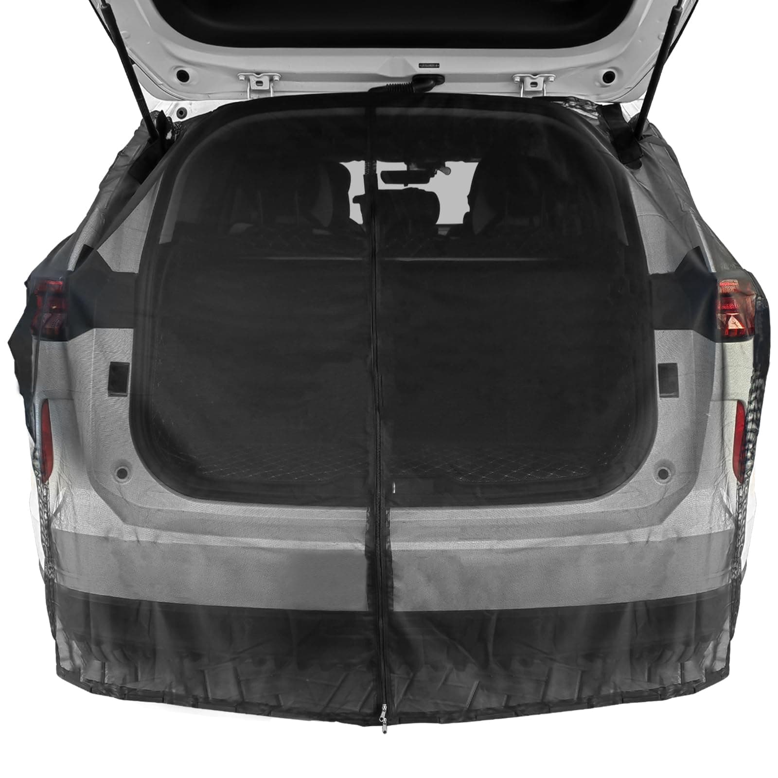 Tailgate Mesh Screen, Breathable Mesh Net for Car Tailgate for UV Sun Protection Ventilation Privacy Protection Magnetic Suction for SUV MPV Camping Self Drive Trip, Car Camping Accessories