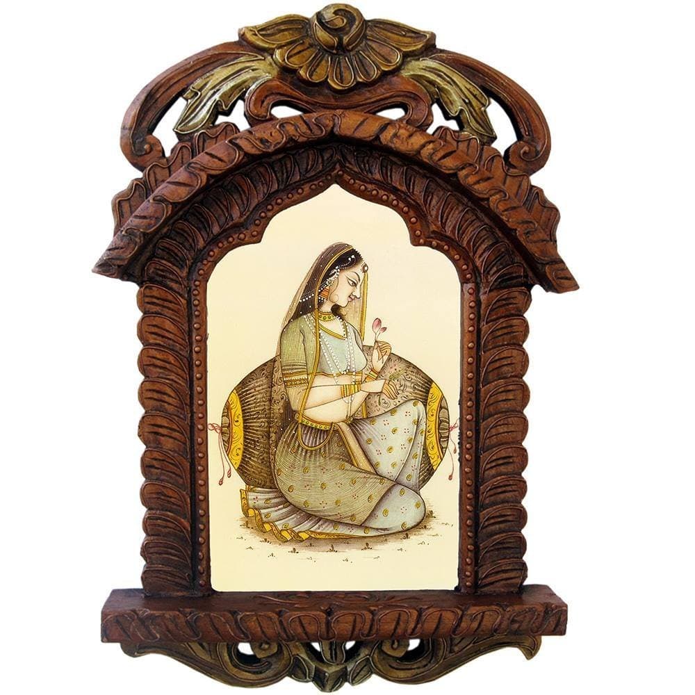 Handcrafted Wooden Jharokha Frame