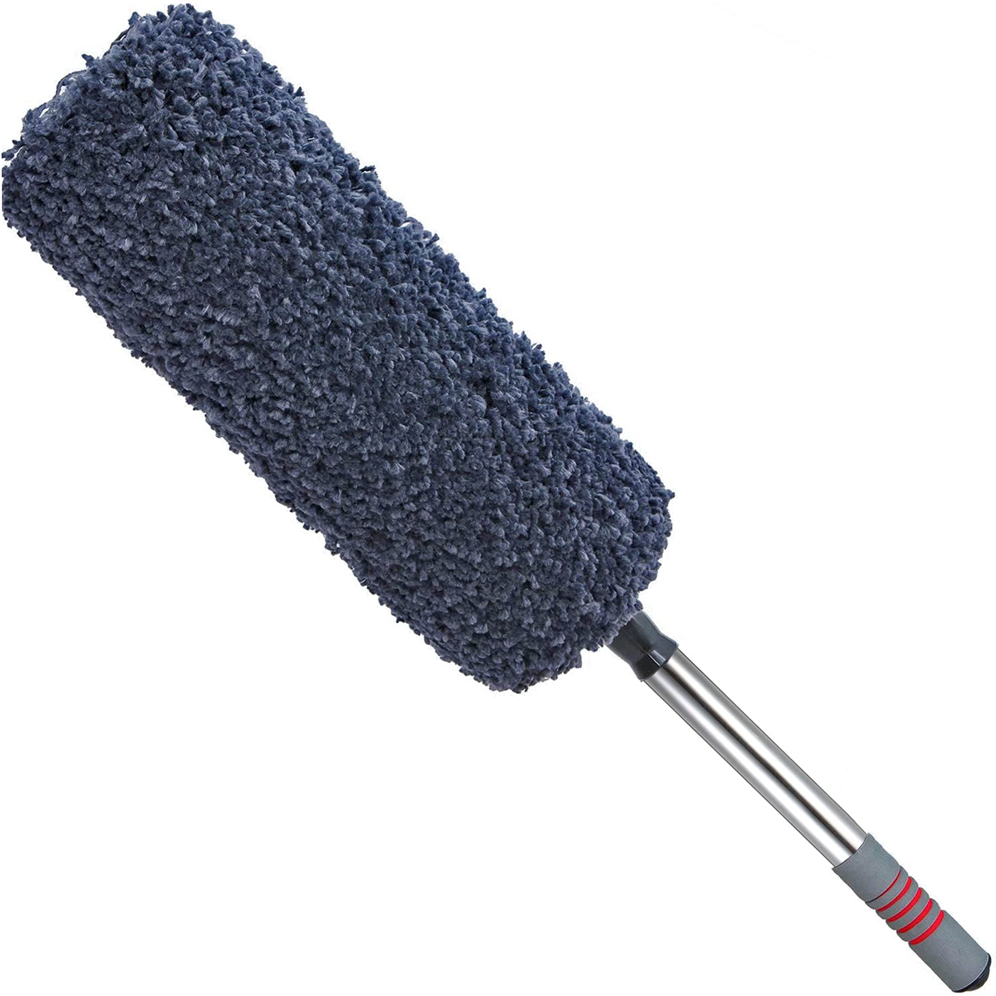 TAKAVU Car Duster, Ultra Soft Microfiber Duster with Storage Bag, Long Unbreakable Extendable Handle up to 32 inches, Exterior or Interior Use, Lint Free, Pollen Removing, Best Car Accessories
