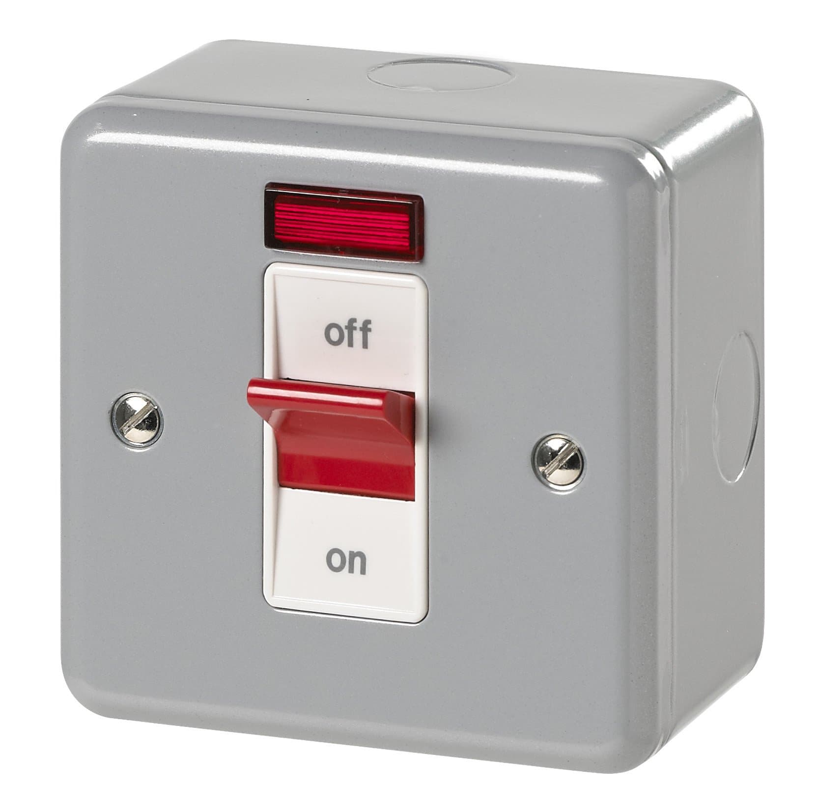 MK Metalclad Plus K5240 ALM 32 amp Double-Pole Switch with Neon