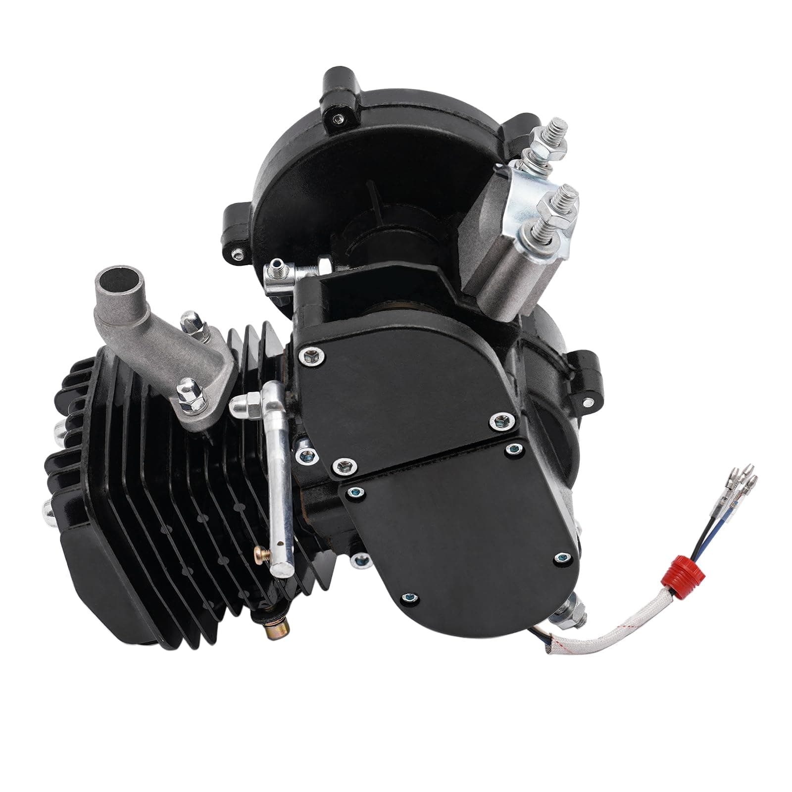 80CC Bicycle Engine Kit, 2 Stroke Bicycle Motor Bike Motorized Engine Kit Petrol Gas Engine,Single Cylinder Motorized Bicycle Full Assembled Engine