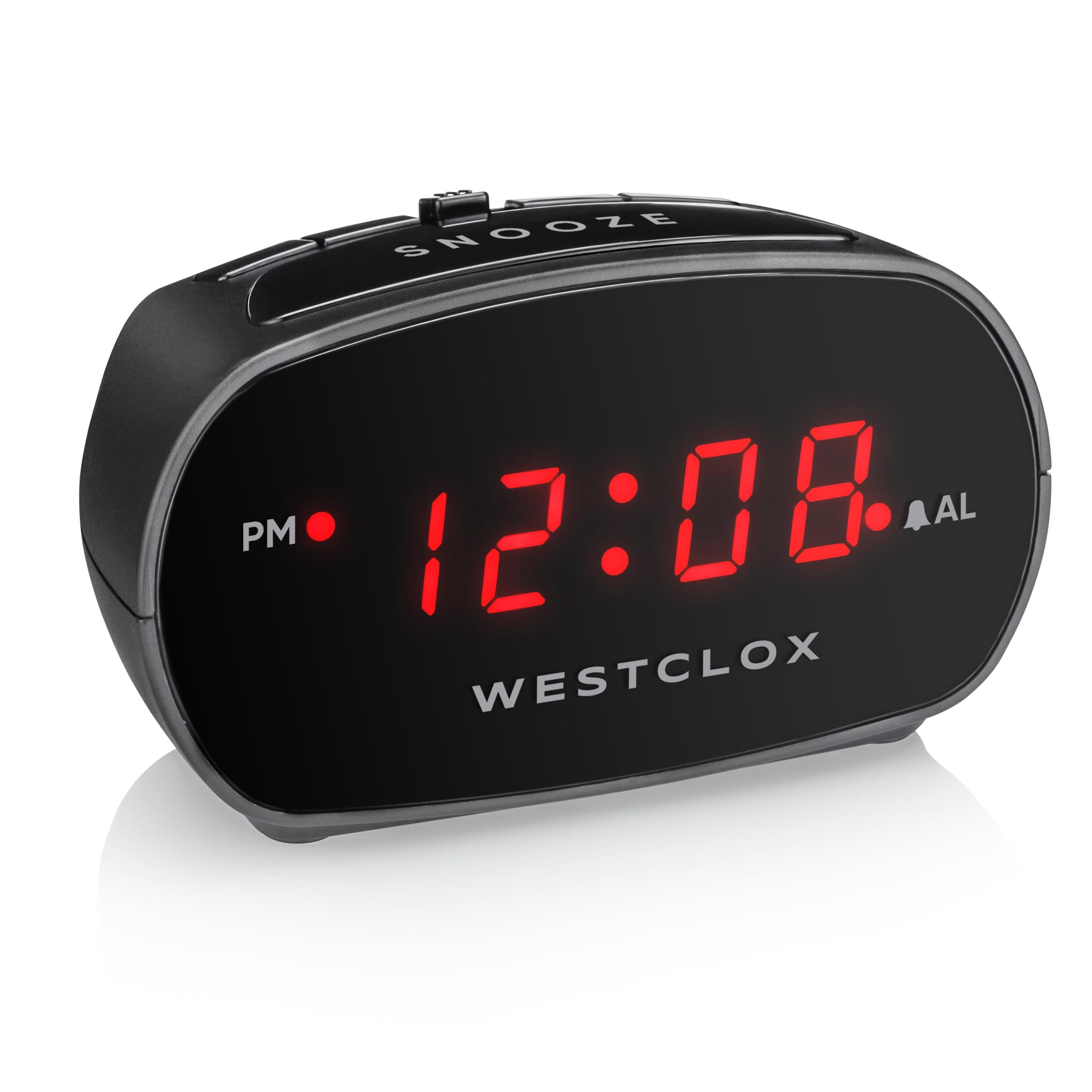 WestcloxSimple Digital Alarm Clock LED Display Easy to Operate (Single Alarm)