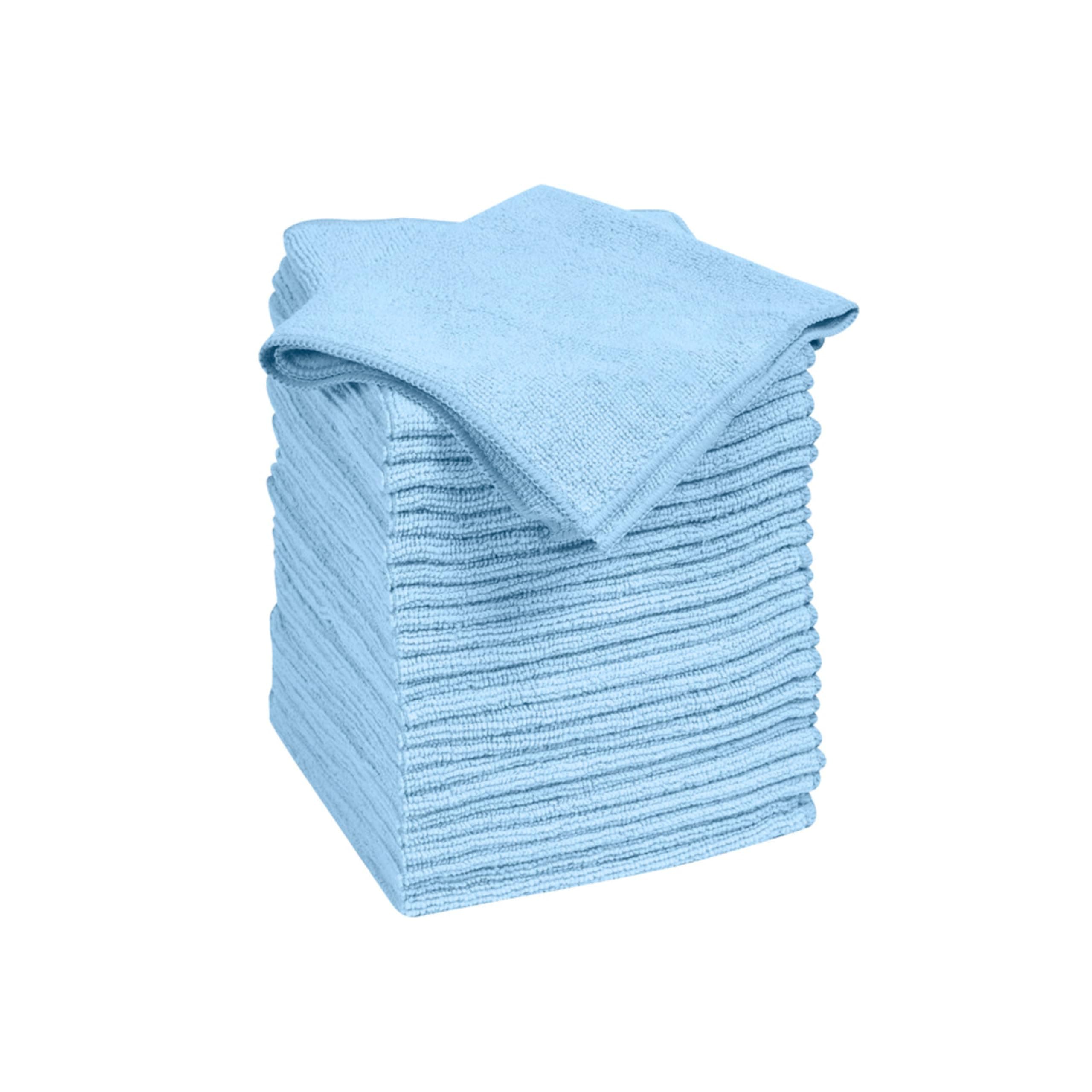 Quickie General Purpose Microfiber Cleaning Cloth - Reusable 24 Pack (49024RM), Blue