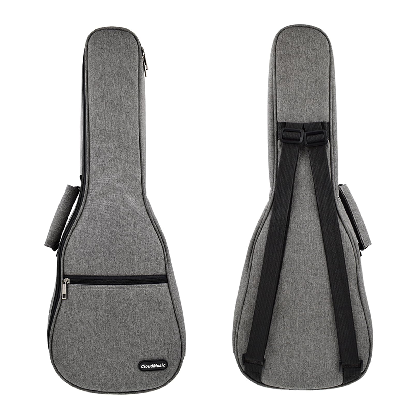 CLOUDMUSIC Ukulele Case Gig Bag Padded Backpack For Baritone 30" Inch(Baritone,Gray)