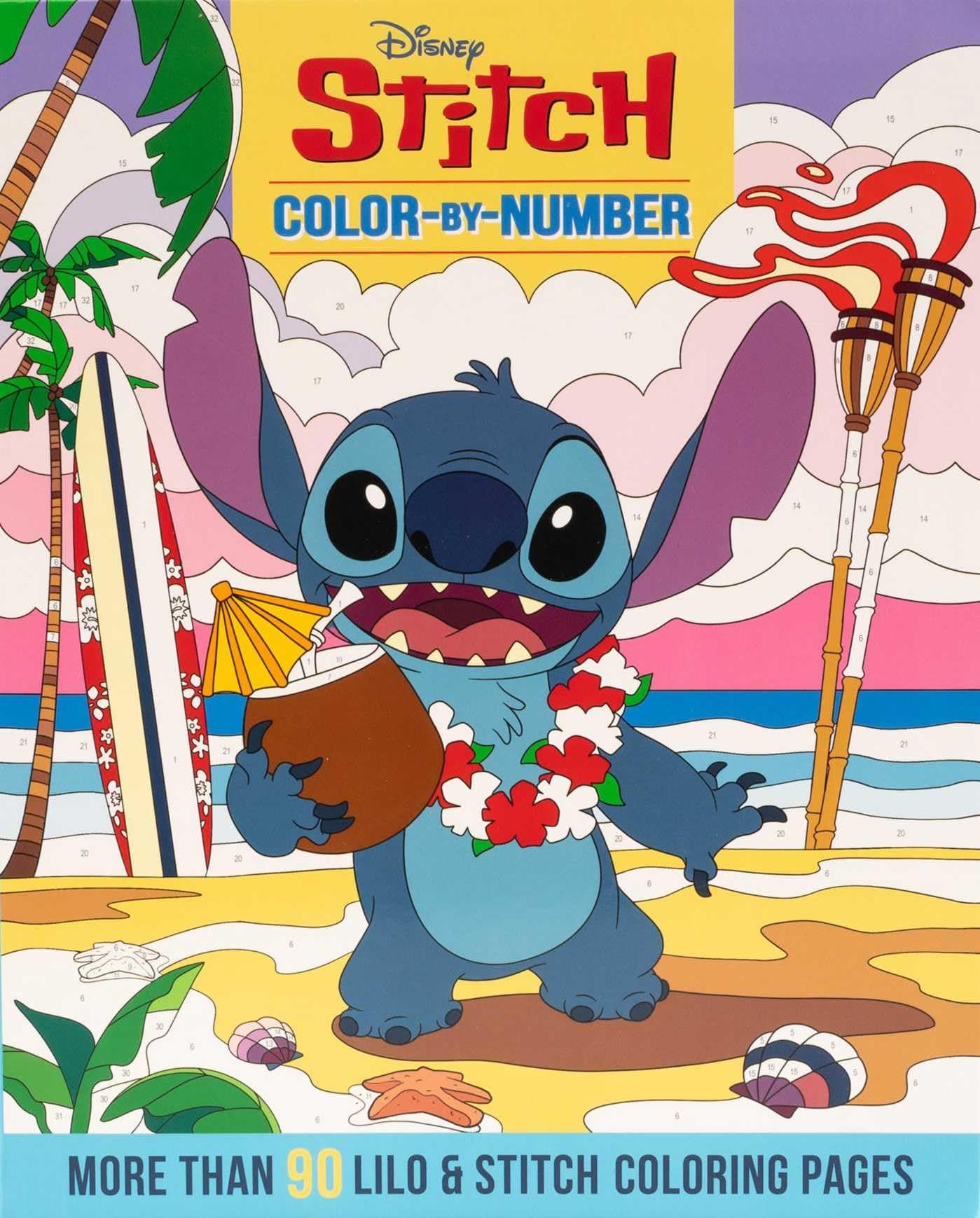 Disney Stitch Color-by-number