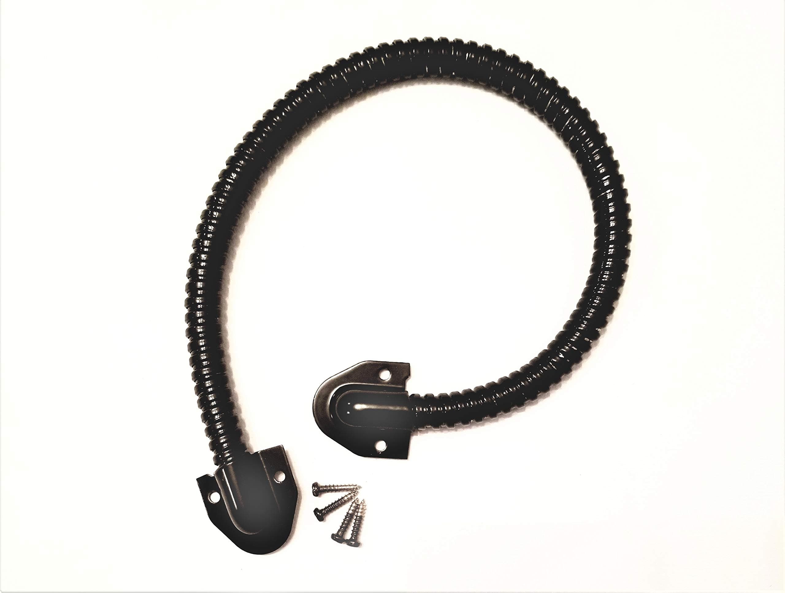 TUFF STRIKE Armored Loop | Power Transfer | Electrified Commercial Exit Doors | Door Security | Alarmed Door Wire Conduit | 18" | 3/8" Diameter | Duranodic | Oil Rubbed Bronze | …