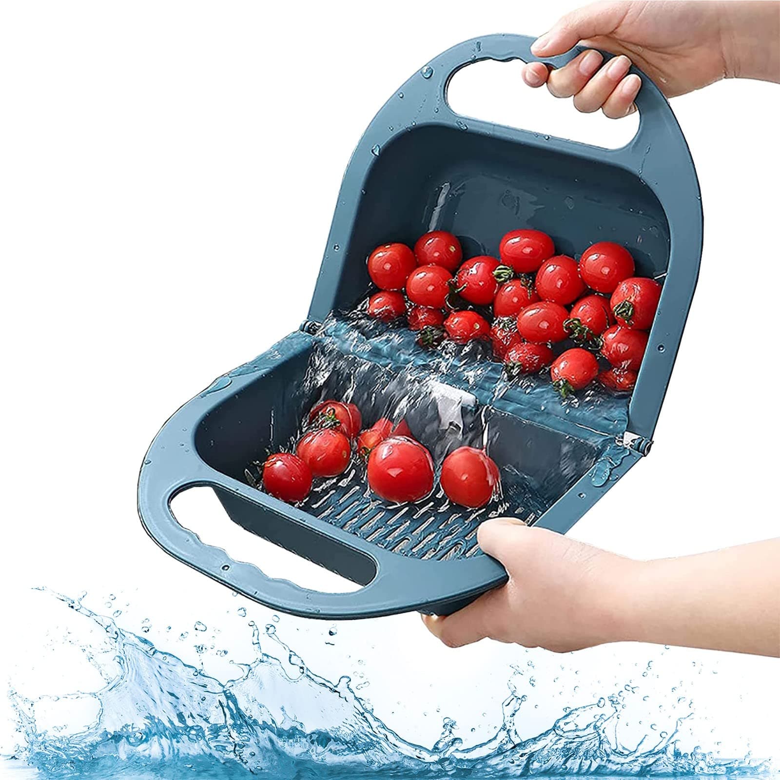 XiXiCCCC Foldable Kitchen Sink Strainer Basket,Kitchen Sink Drain Basket,Folding Fruit & Vegetable Drain Basket Sink Storage Basin Container Washing Tool for Kitchen