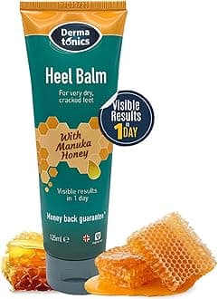 Fast-Acting Manuka Honey Heel Balm | Nourishing Formula for Dry, Cracked Heels | Hydrates and Softens Feet | Safe for Diabetics | 4.23 Fl oz