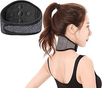 IBLUELOVER Neck Support Brace Self Heating Magnetic Neck Pad Thermal Cervical Collar Adjustable Neck Protector Guard for Women Men Elderly