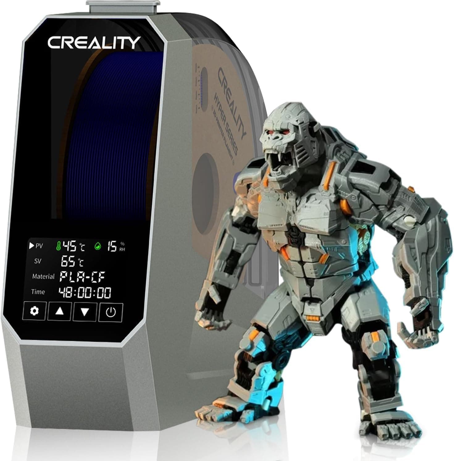 Creality Hyper ABS 3D Printer Black High Speed Filament Printing 1.75mm Spool 1kg ±0.02mm Dimensional Accuracy Flow Durable Durable Smooth for Ender 3 V3 Plus KE K1 Max (Box