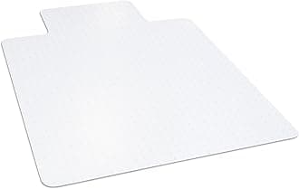 Dimex Office Chair Mat for Low Pile Carpet with Lip, 36" x 48", Clear
