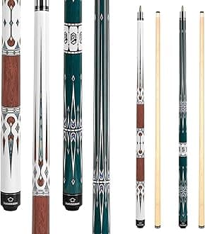 HomeSeason Pool Cue Stick 57" Billiard Cue Sticks Professional Low Deflection Pool Sticks